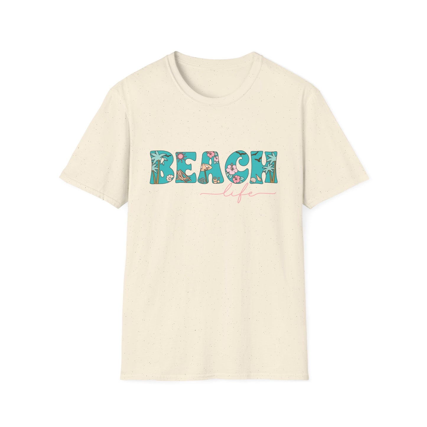 Beach Life High Tides Good Times Unisex Softstyle T-Shirt