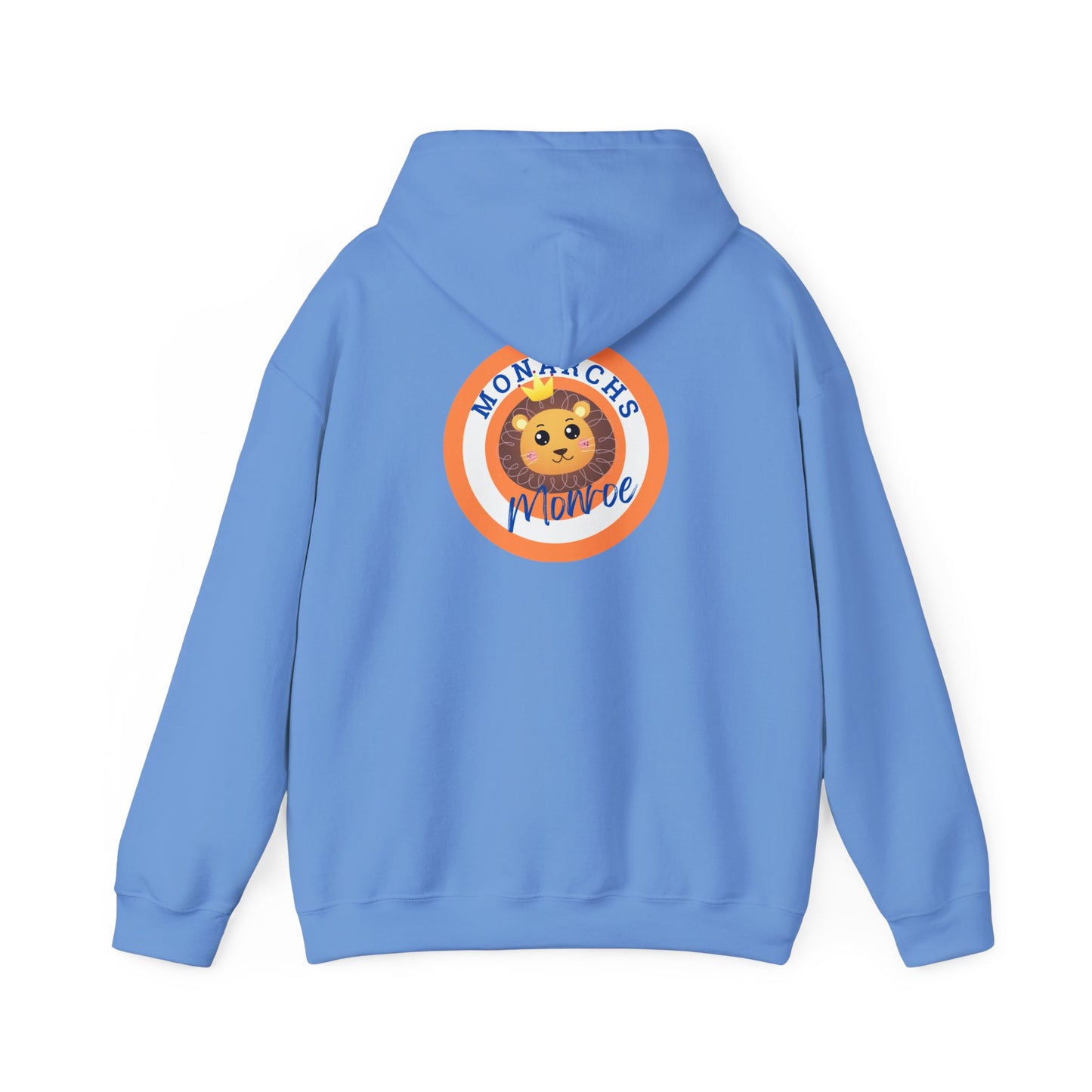 Monarchs Hoodie with Cute Lion Design ON THE BACK - Unisex Heavy Blend™ Sweatshirt
