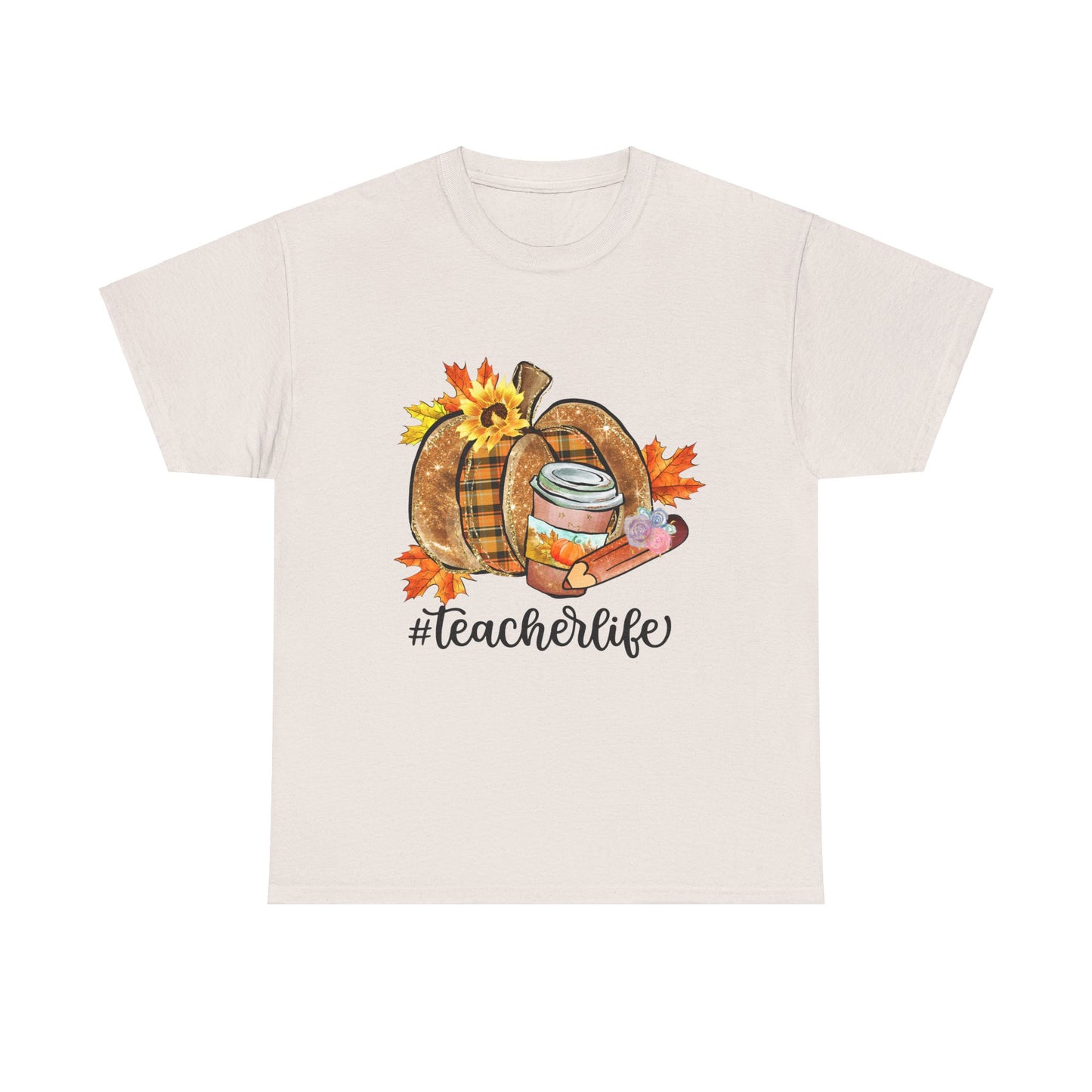 Fall Teacher Life Unisex Heavy Cotton Tee