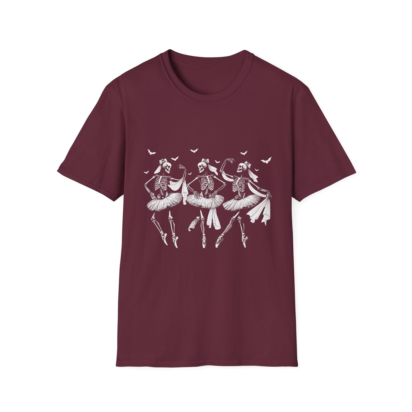 Ballet Dancer Graphic Unisex Softstyle T-Shirt Halloween - Perfect Gift for Dance Enthusiasts