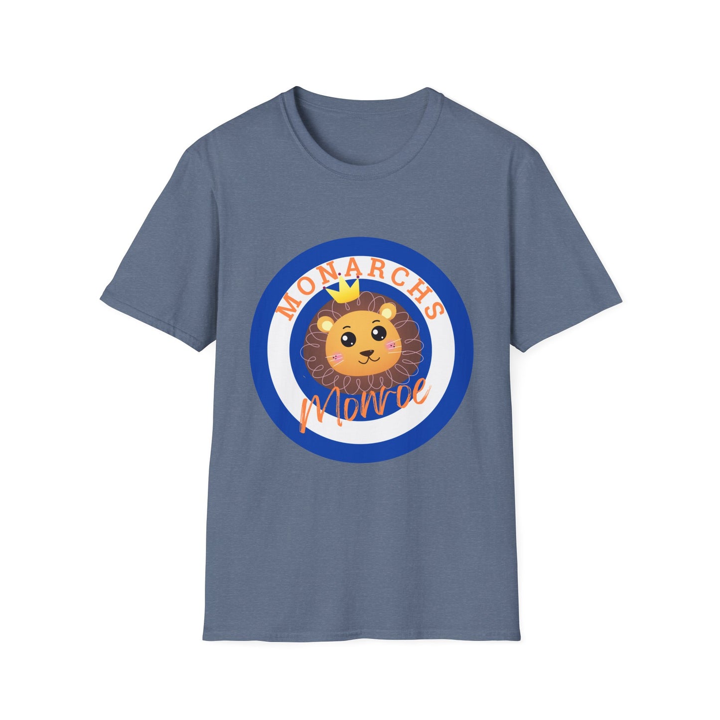 Monarch Lion Unisex Softstyle T-Shirt - Fun & Playful Design