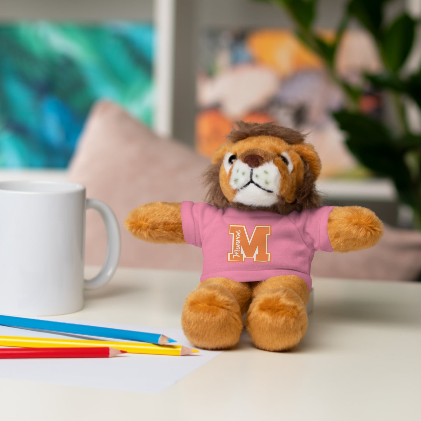 Customizable Stuffed Animal Buddy with Tee - Perfect Gift for Graduations and Celebrations
