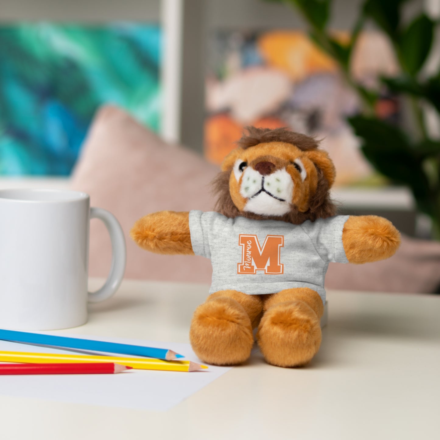 Customizable Stuffed Animal Buddy with Tee - Perfect Gift for Graduations and Celebrations