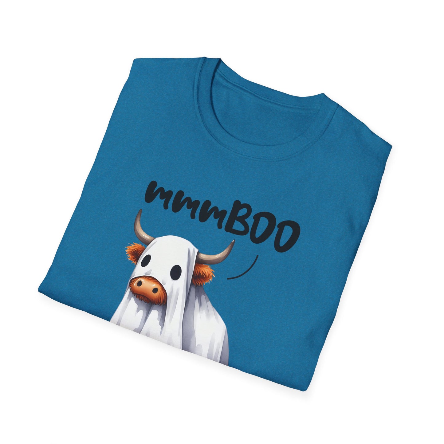mmmBoo Cute Halloween Cow Unisex T-Shirt - 'mmmBOO'