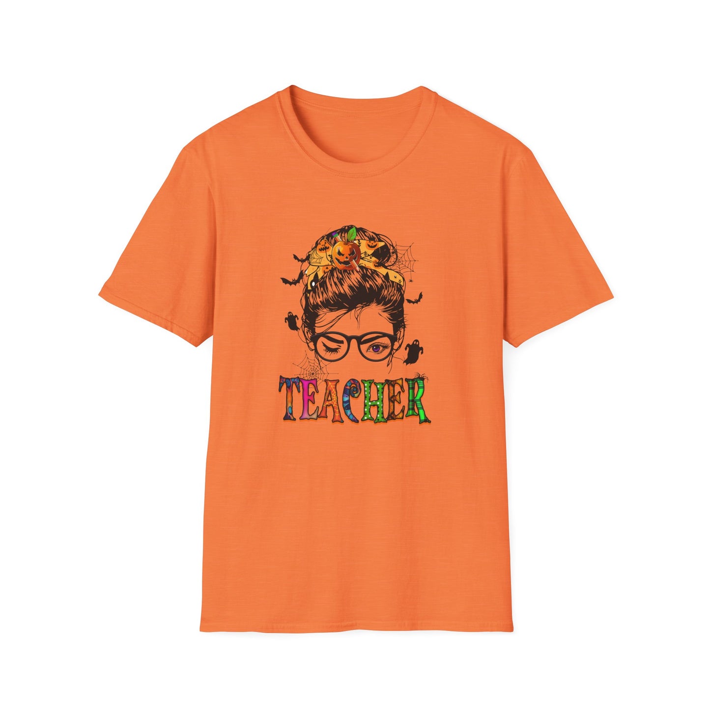 Fall/Halloween Teacher Inspirational Unisex Softstyle T-Shirt