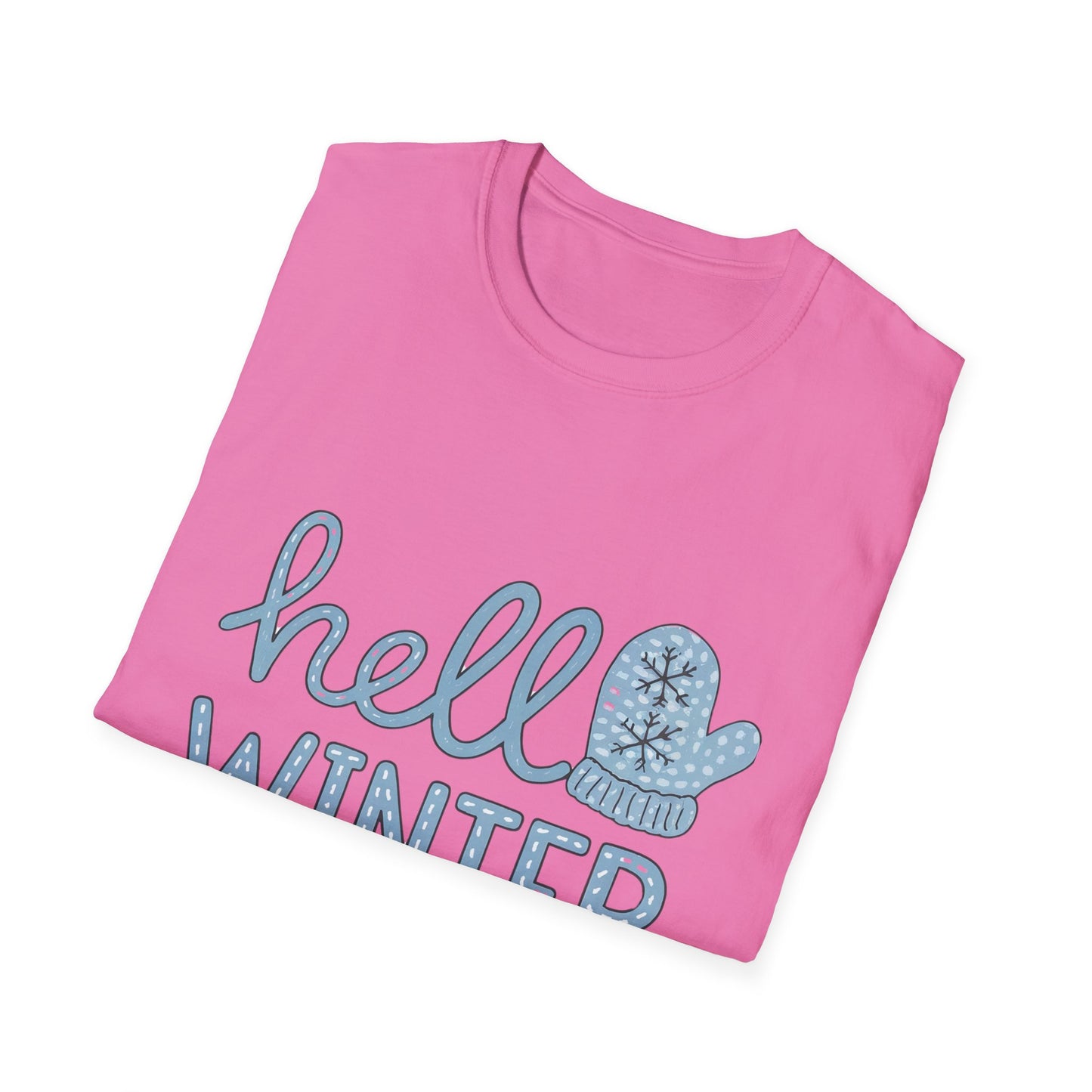 Fun Winter-Themed Unisex T-Shirt - "Hello Winter" Graphic Tee