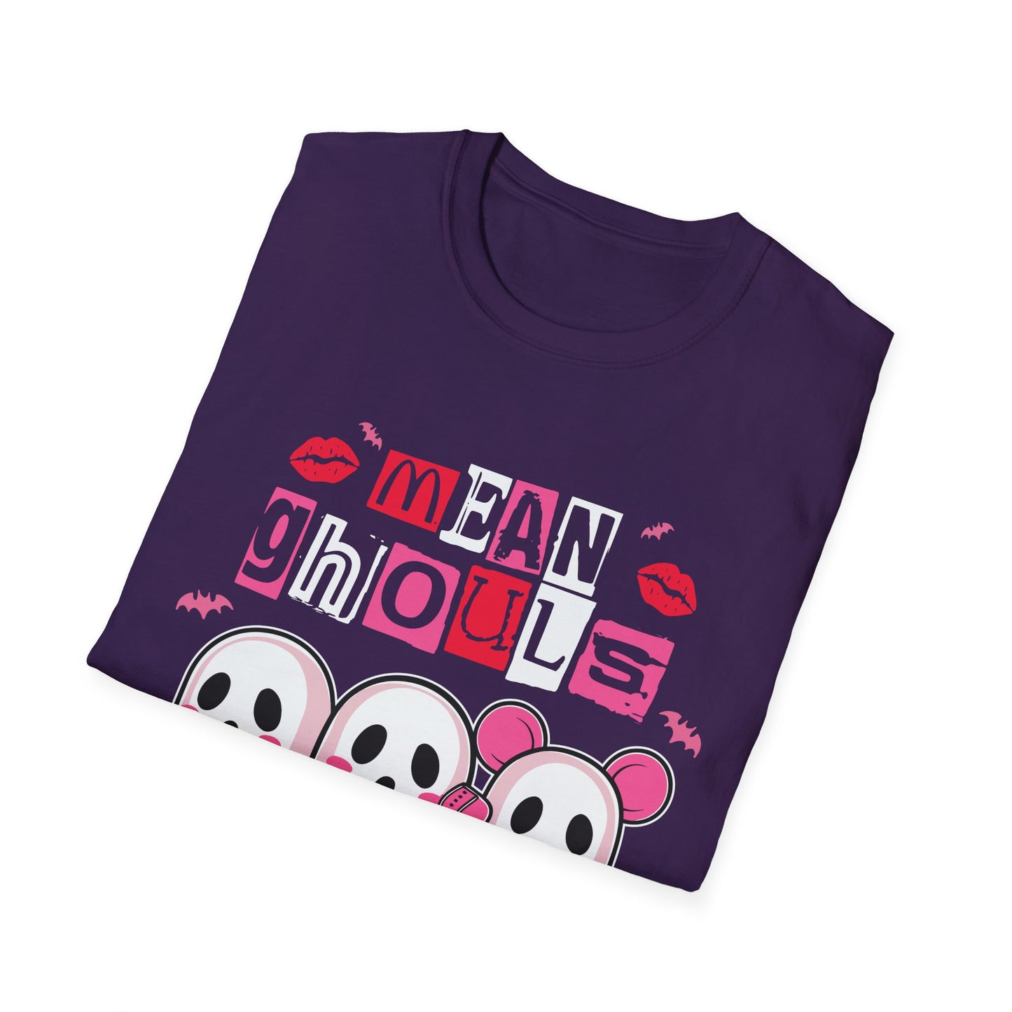 Mean Ghouls Unisex Softstyle T-Shirt - Cute Halloween Tee for Ghost Lovers