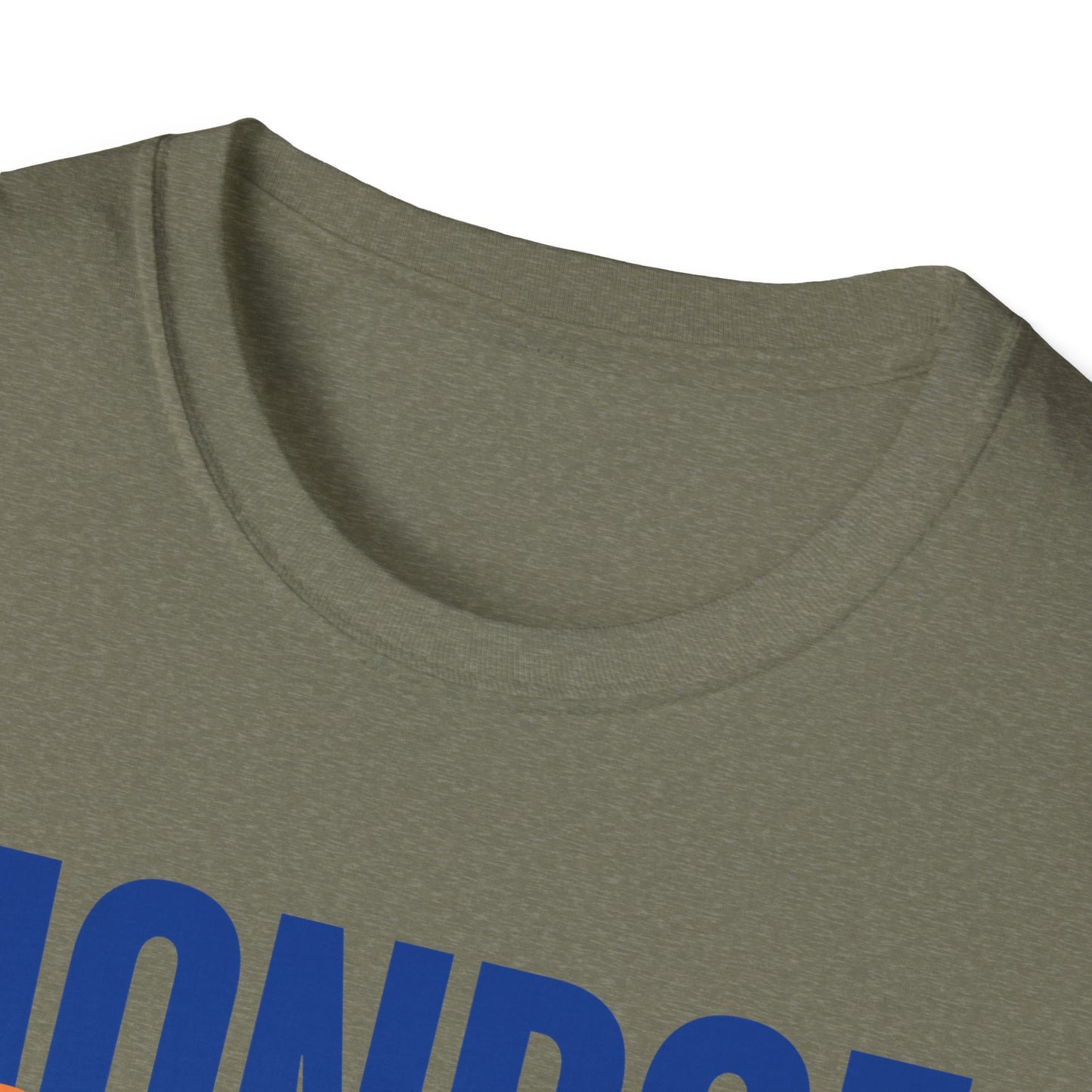Monroe Monarchs Blue/Orange Jumping Lion Crown Design
