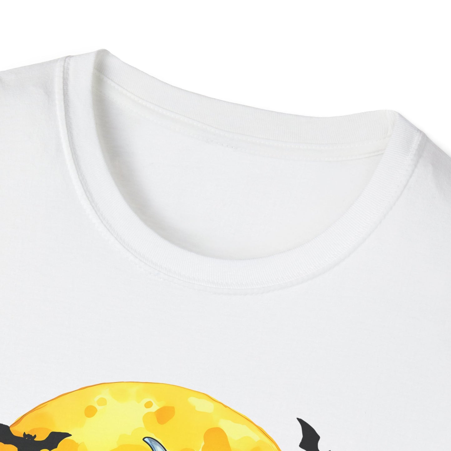 Dabbing Funny Halloween Cow T-Shirt - Unisex Softstyle Tee for Spooky Season