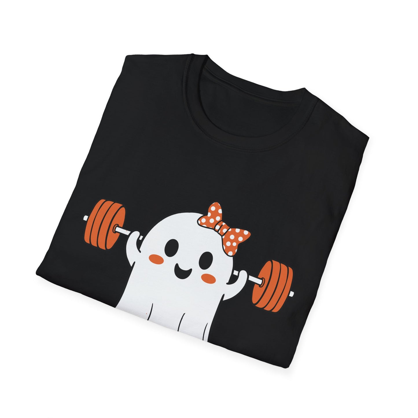 Funny Ghost Workout T-Shirt - "Working On My BOOTY" Halloween Tee