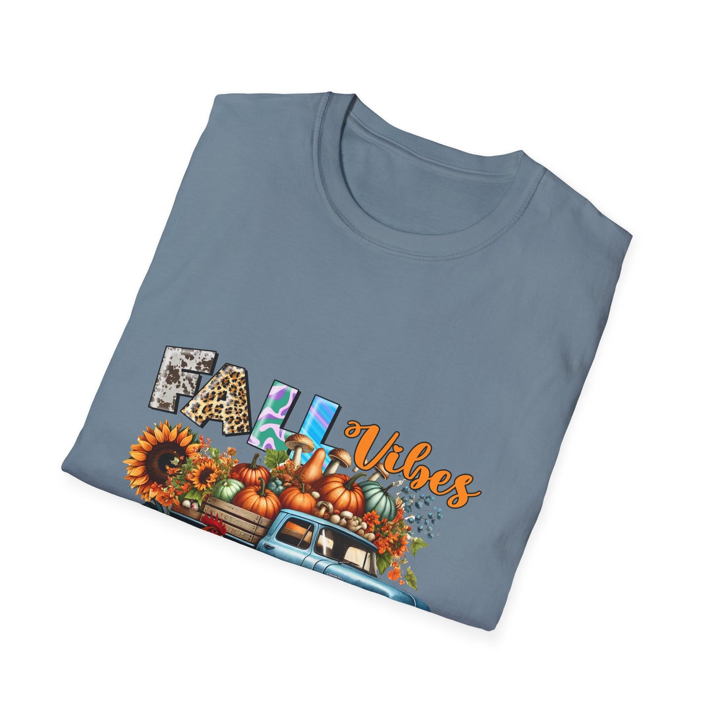 Fall Vibes Farm Unisex Softstyle T-Shirt - Perfect for Autumn Celebrations