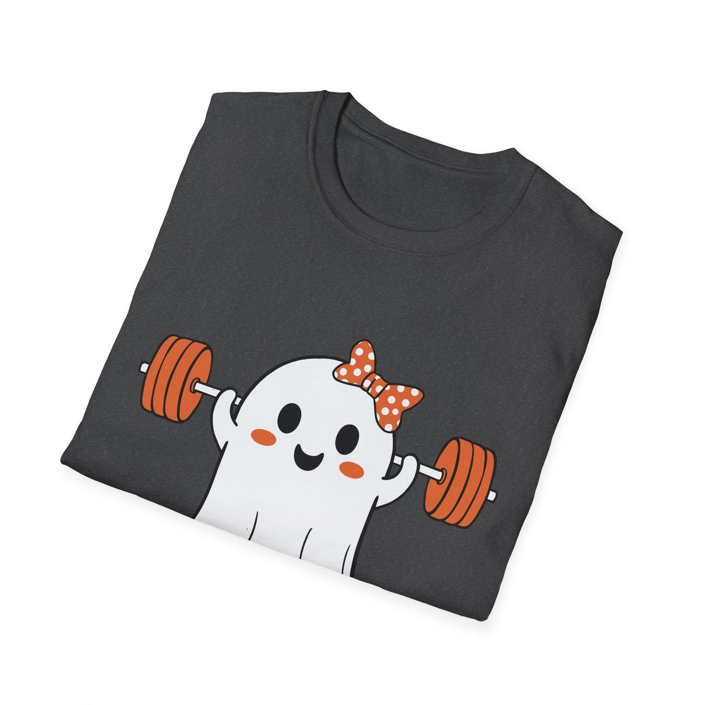 Funny Ghost Workout T-Shirt - "Working On My BOOTY" Halloween Tee