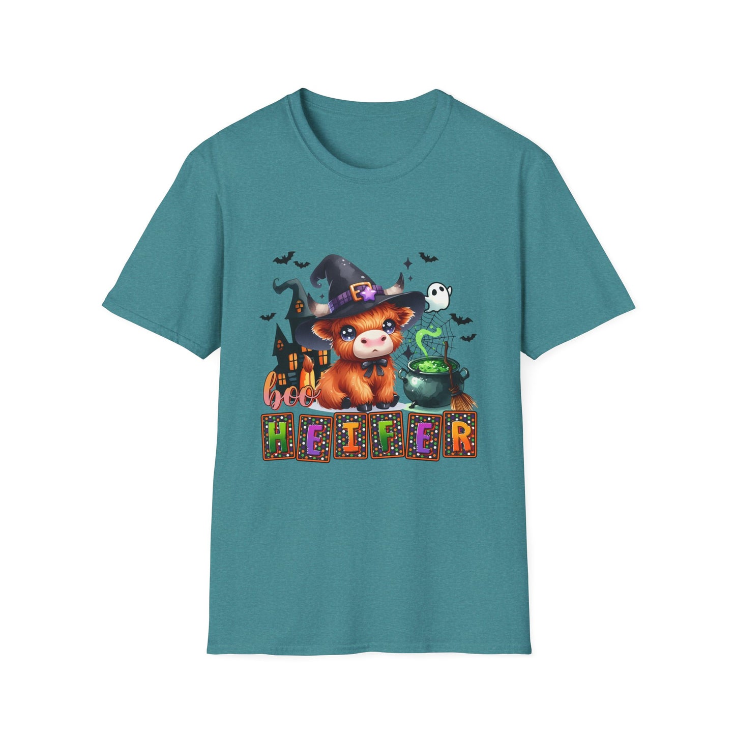 Boo Heifer Cute Halloween Unisex Softstyle T-Shirt
