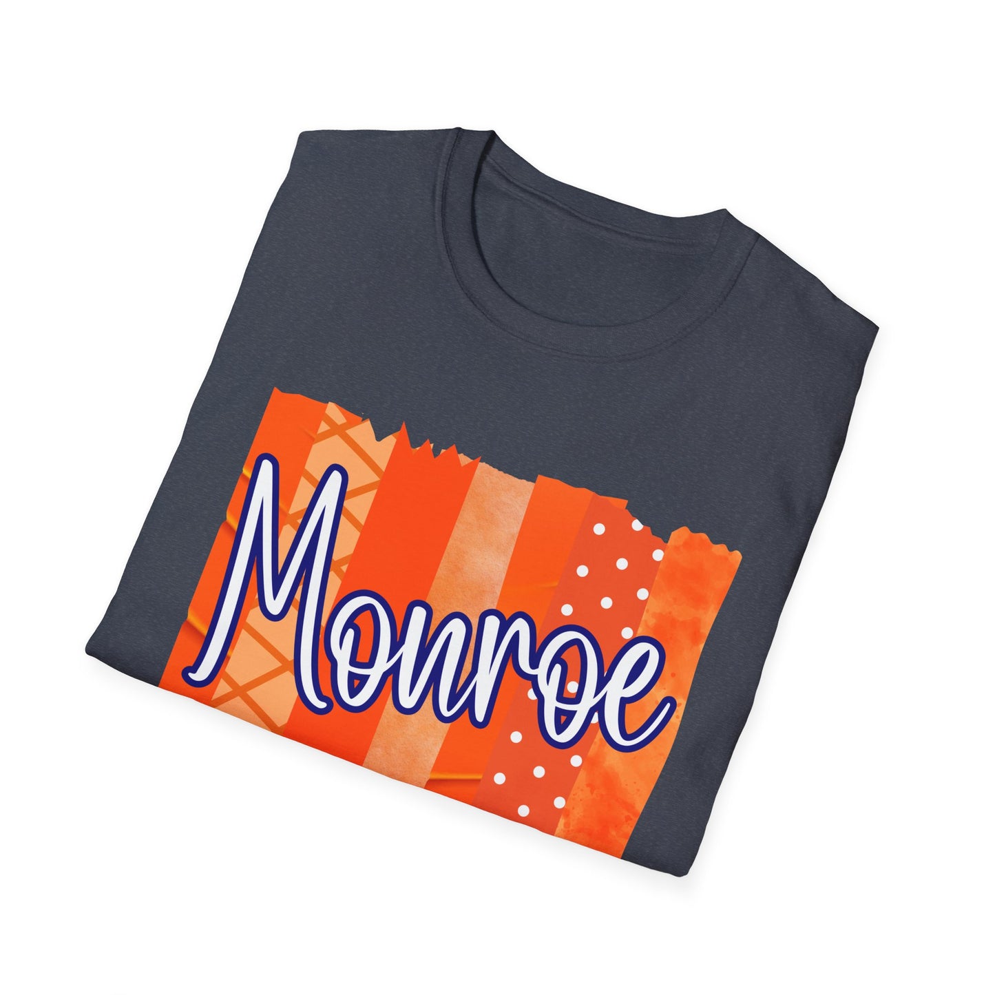 Monroe Patch Orange Unisex Softstyle T-Shirt
