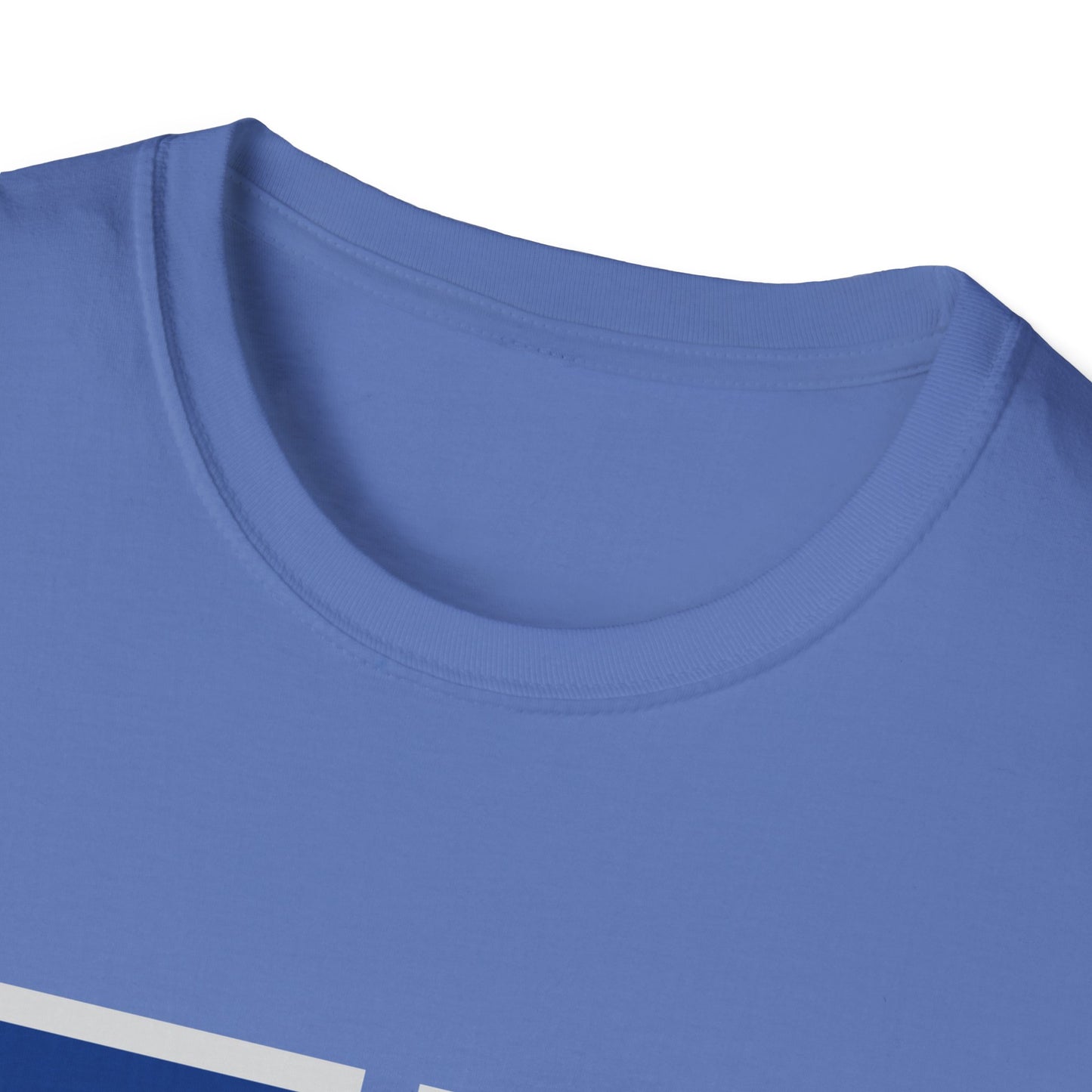 Monroe M Blue Orange Monroe Unisex Softstyle T-Shirt - Casual Comfort & Custom Style