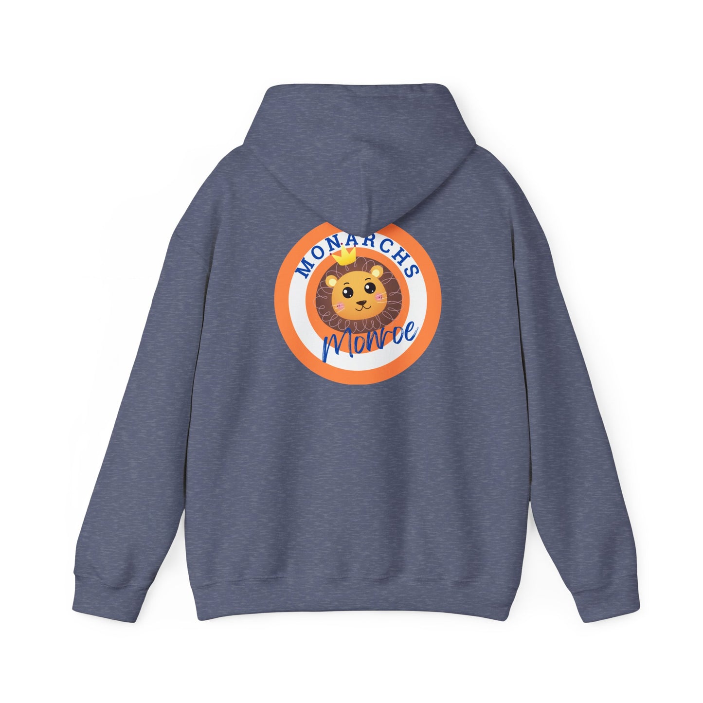 Monarchs Hoodie with Cute Lion Design ON THE BACK - Unisex Heavy Blend™ Sweatshirt