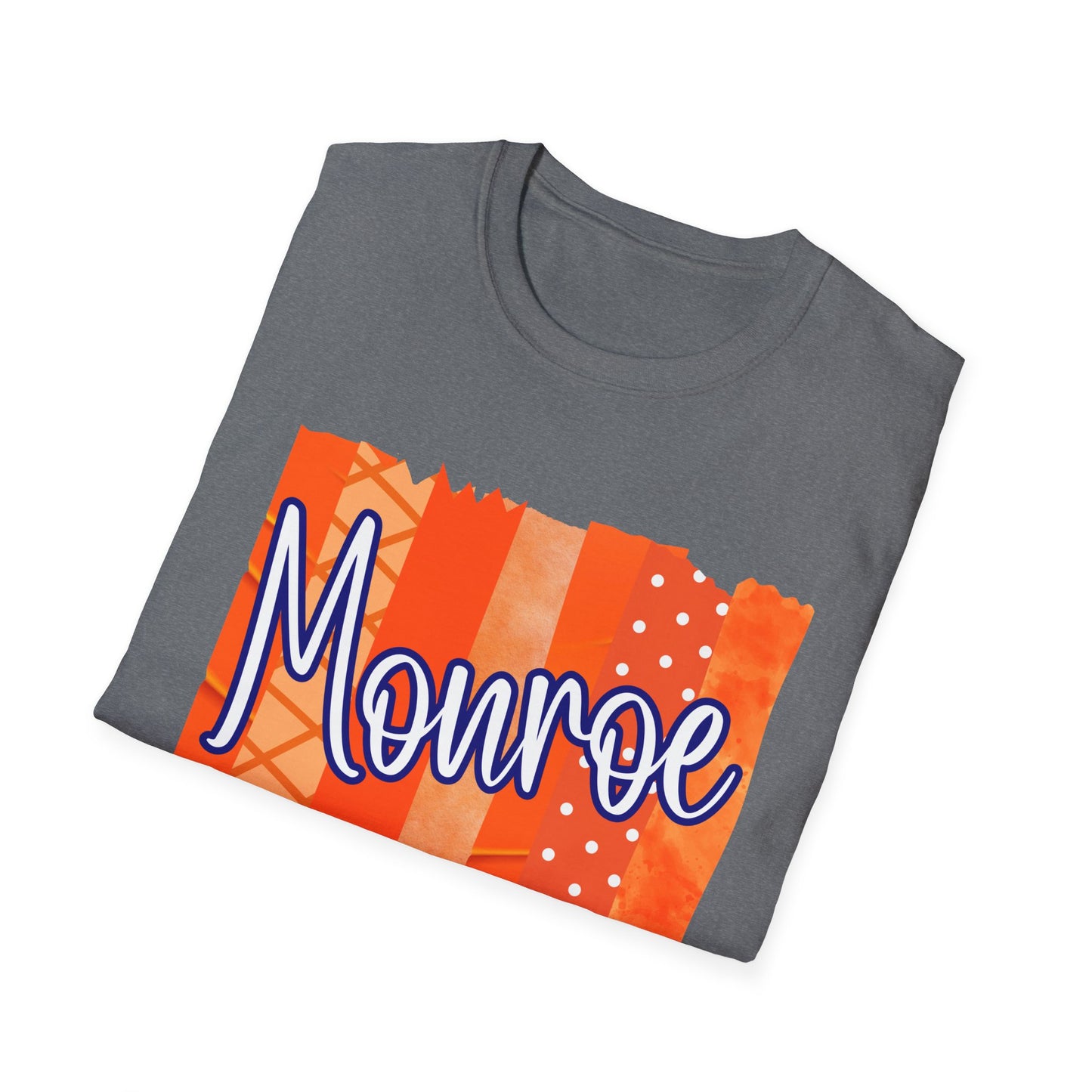 Monroe Patch Orange Unisex Softstyle T-Shirt