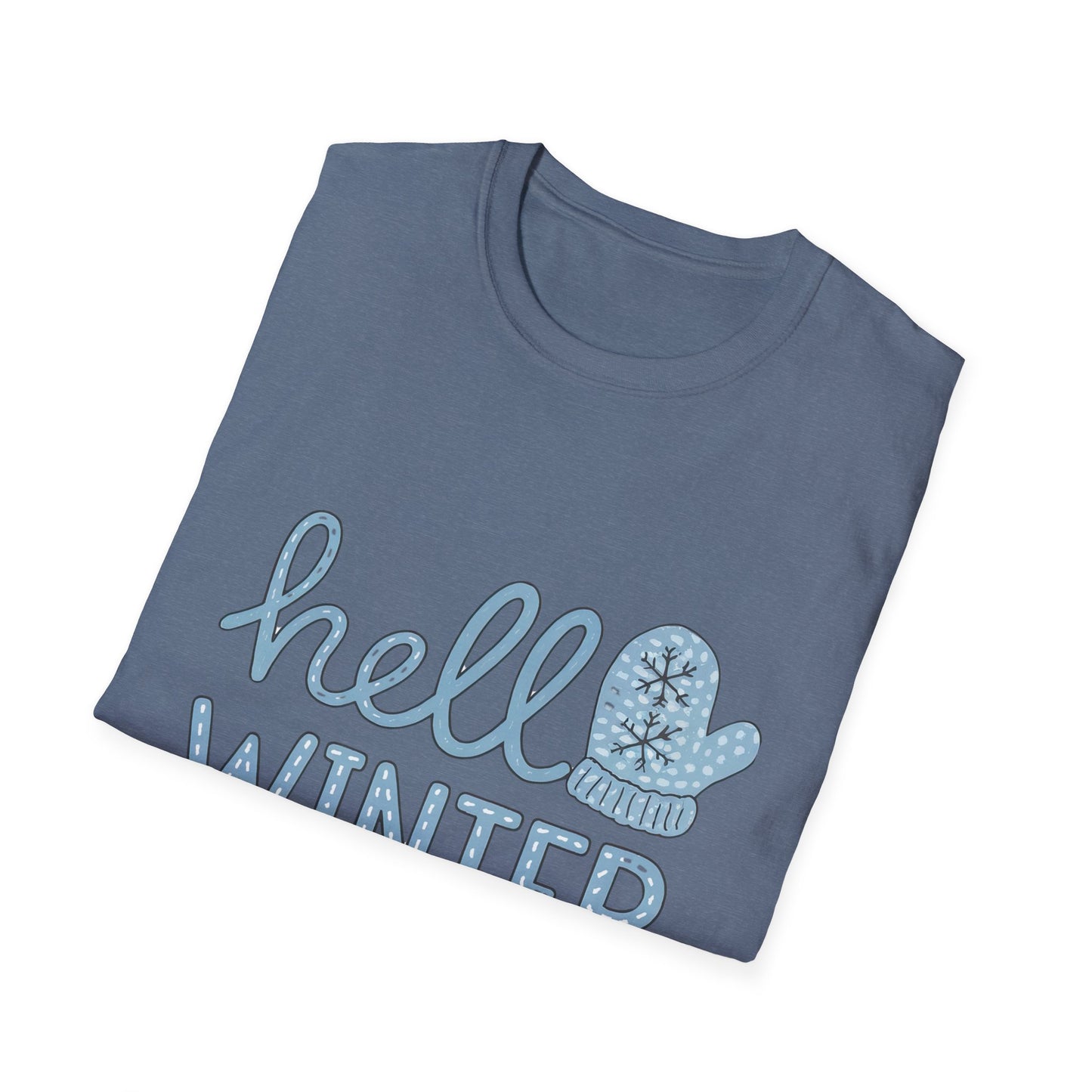 Fun Winter-Themed Unisex T-Shirt - "Hello Winter" Graphic Tee