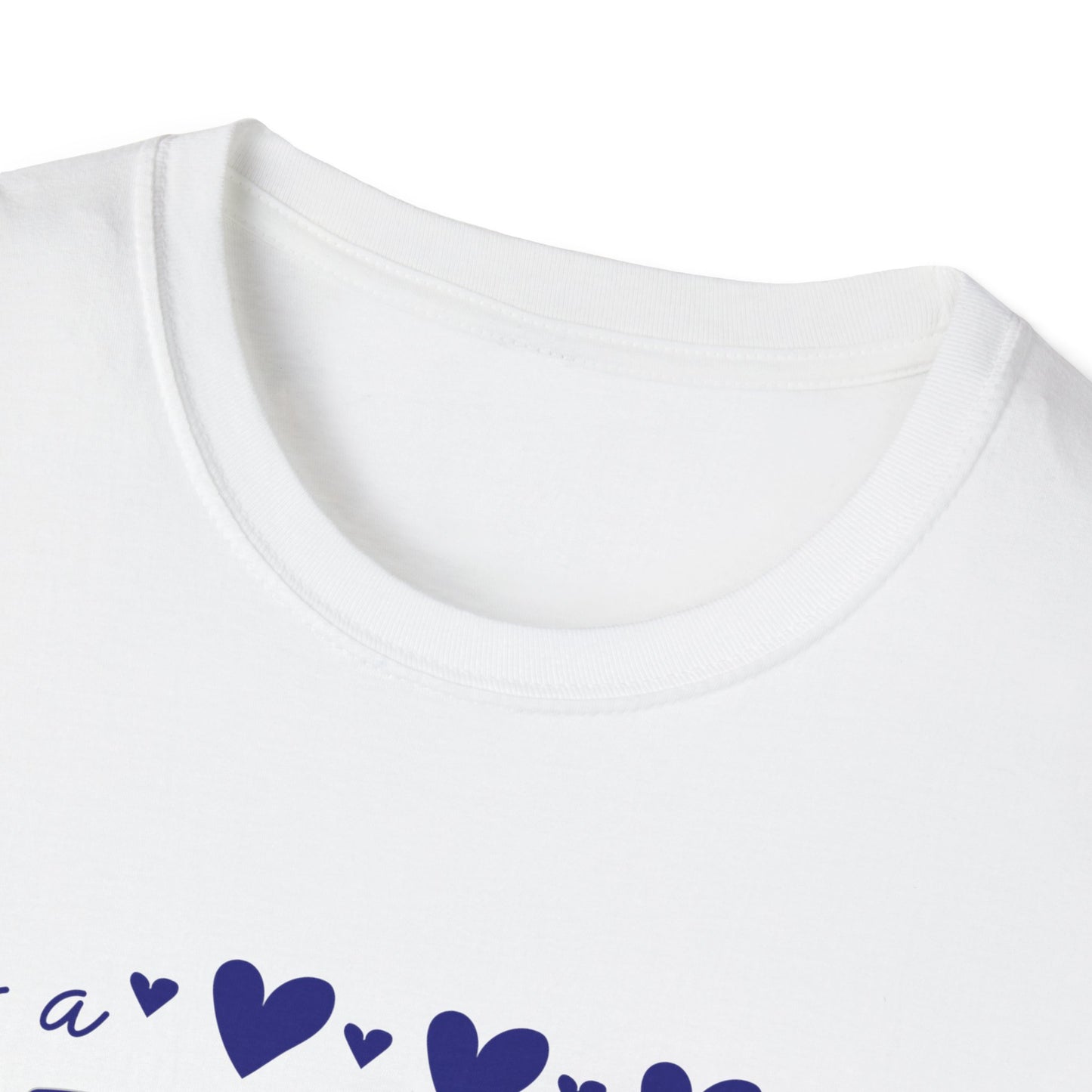 "It's a Great Day to Be a Monarch" Blue Lettering Unisex Softstyle T-Shirt - Fun & Cheerful Graphic Tee