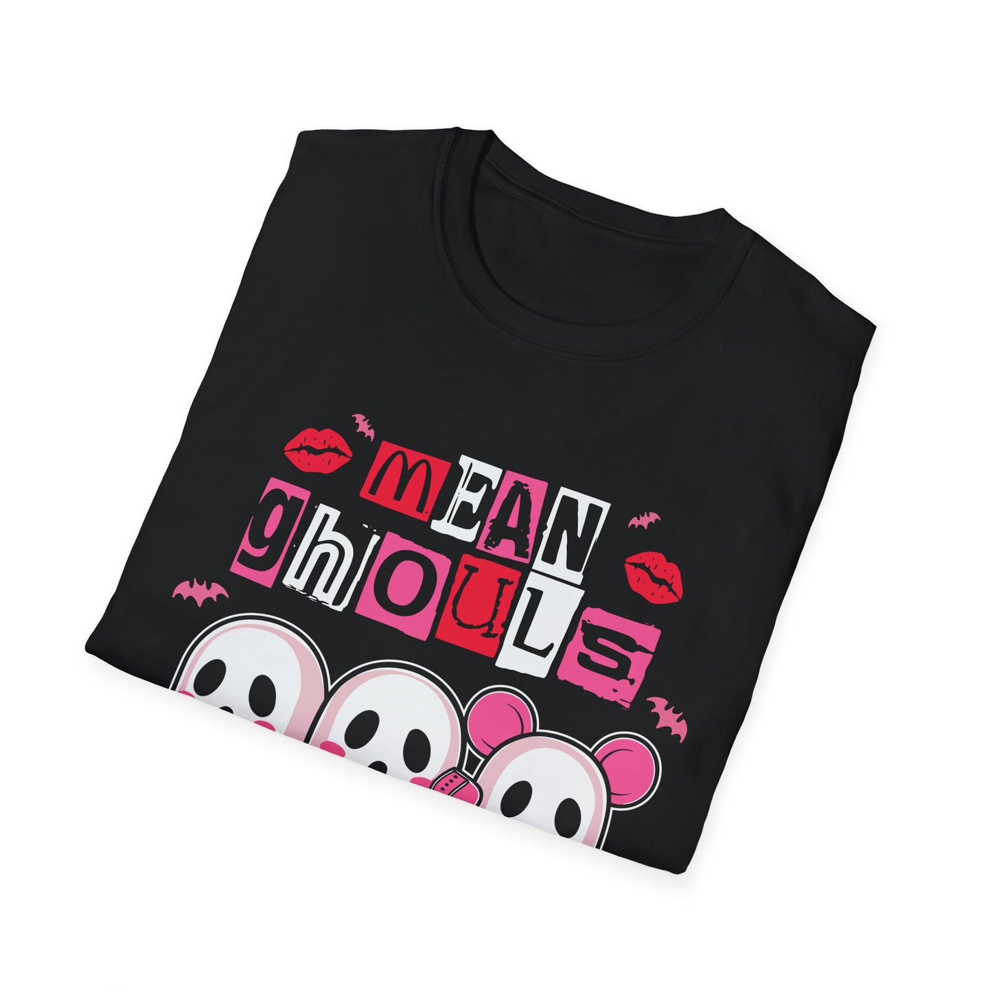 Mean Ghouls Unisex Softstyle T-Shirt - Cute Halloween Tee for Ghost Lovers