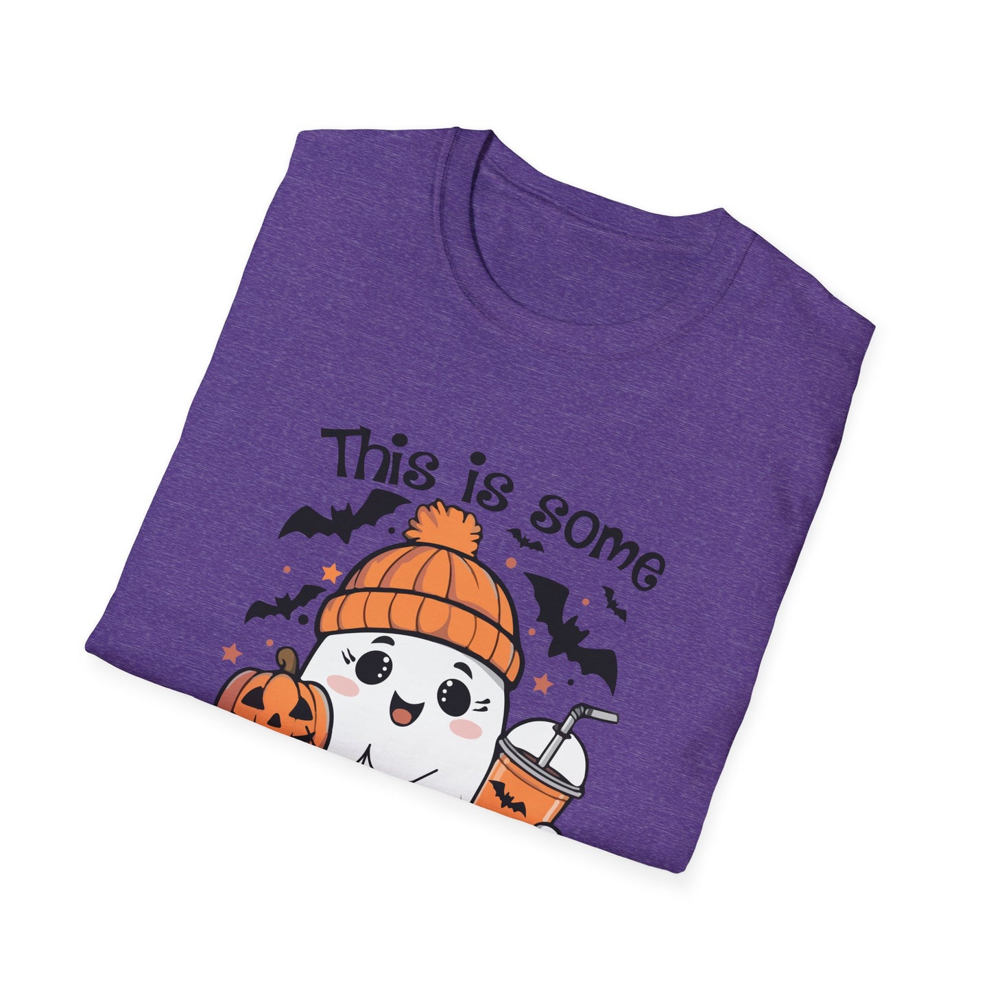 Halloween Cute Ghost Tee - "This is Some Boo Sheet" Unisex Softstyle T-Shirt