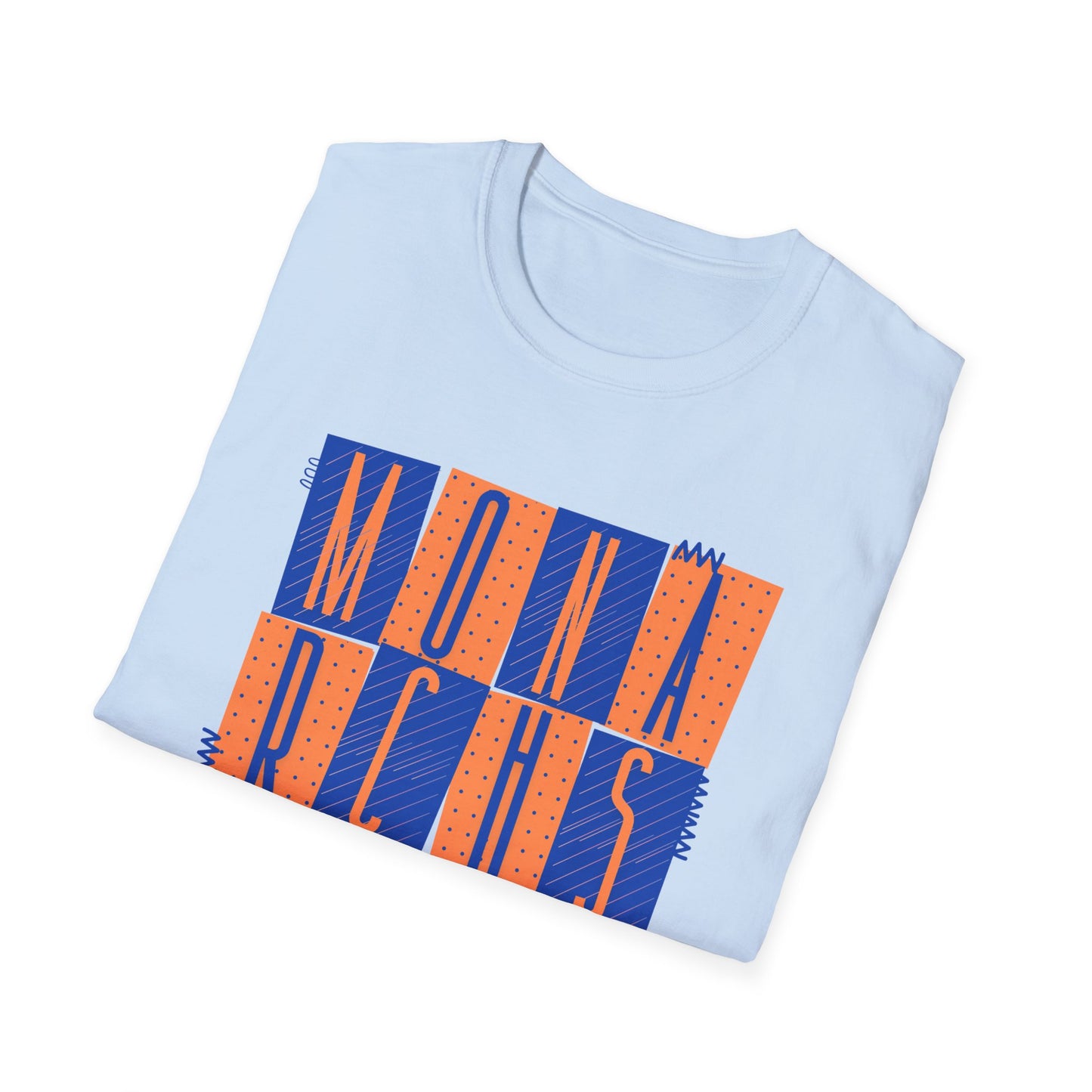 Monarchs Squares Dots Unisex Softstyle T-Shirt - Trendy Graphic Tee for Everyday Wear