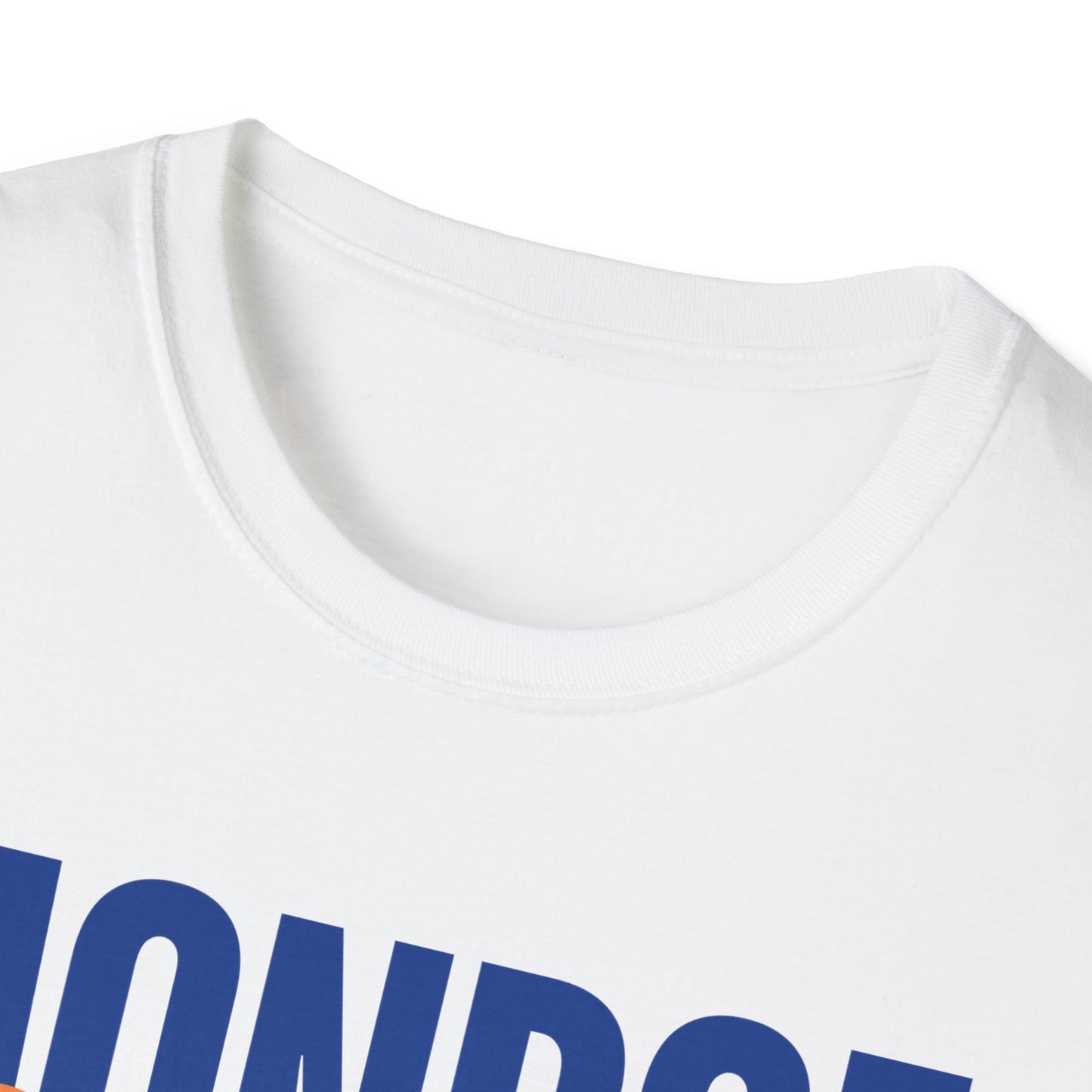 Monroe Monarchs Blue/Orange Jumping Lion Crown Design