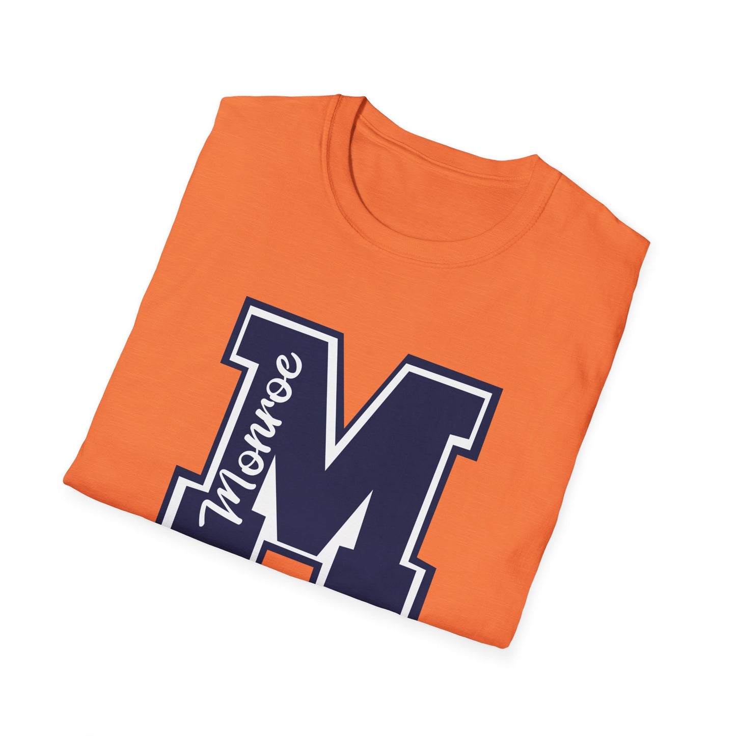 Monroe Spirit M Dark Navy Unisex Softstyle T-Shirt - Casual College Vibe