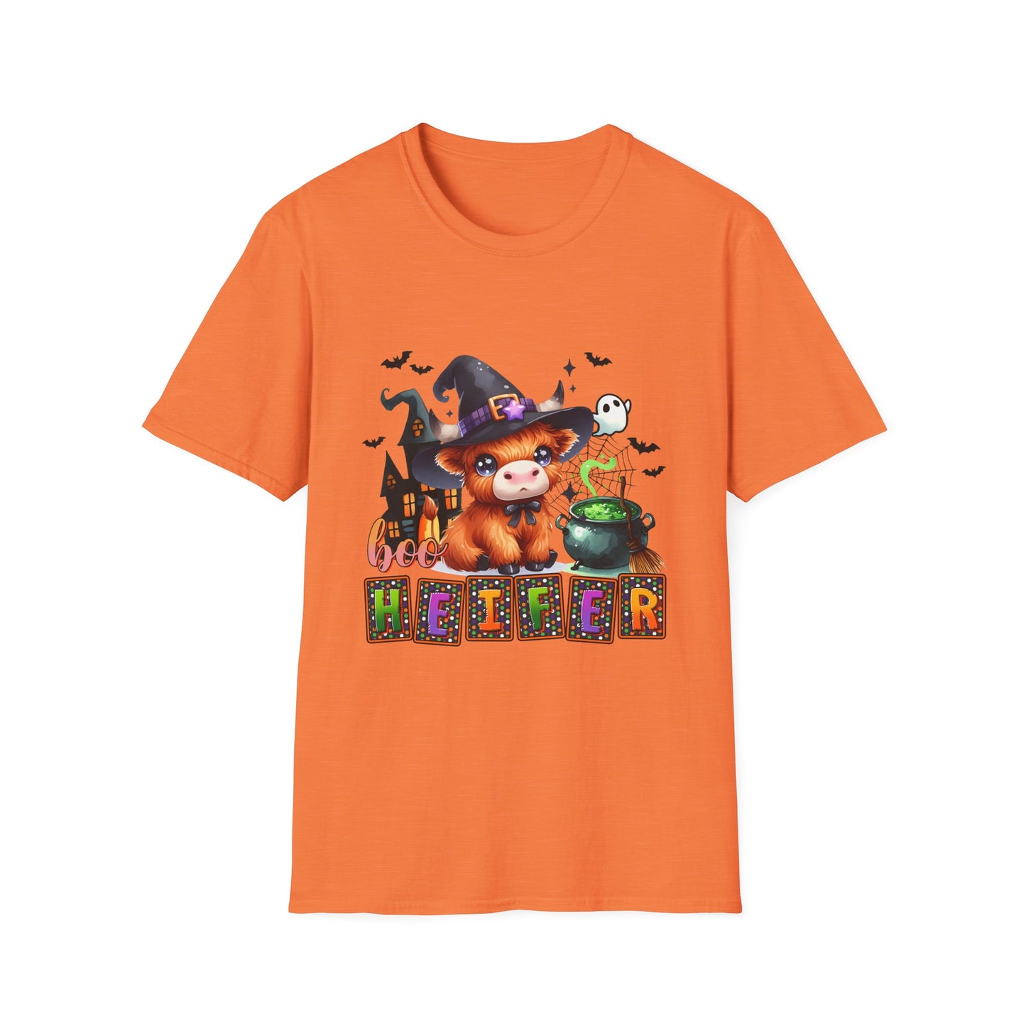 Boo Heifer Cute Halloween Unisex Softstyle T-Shirt