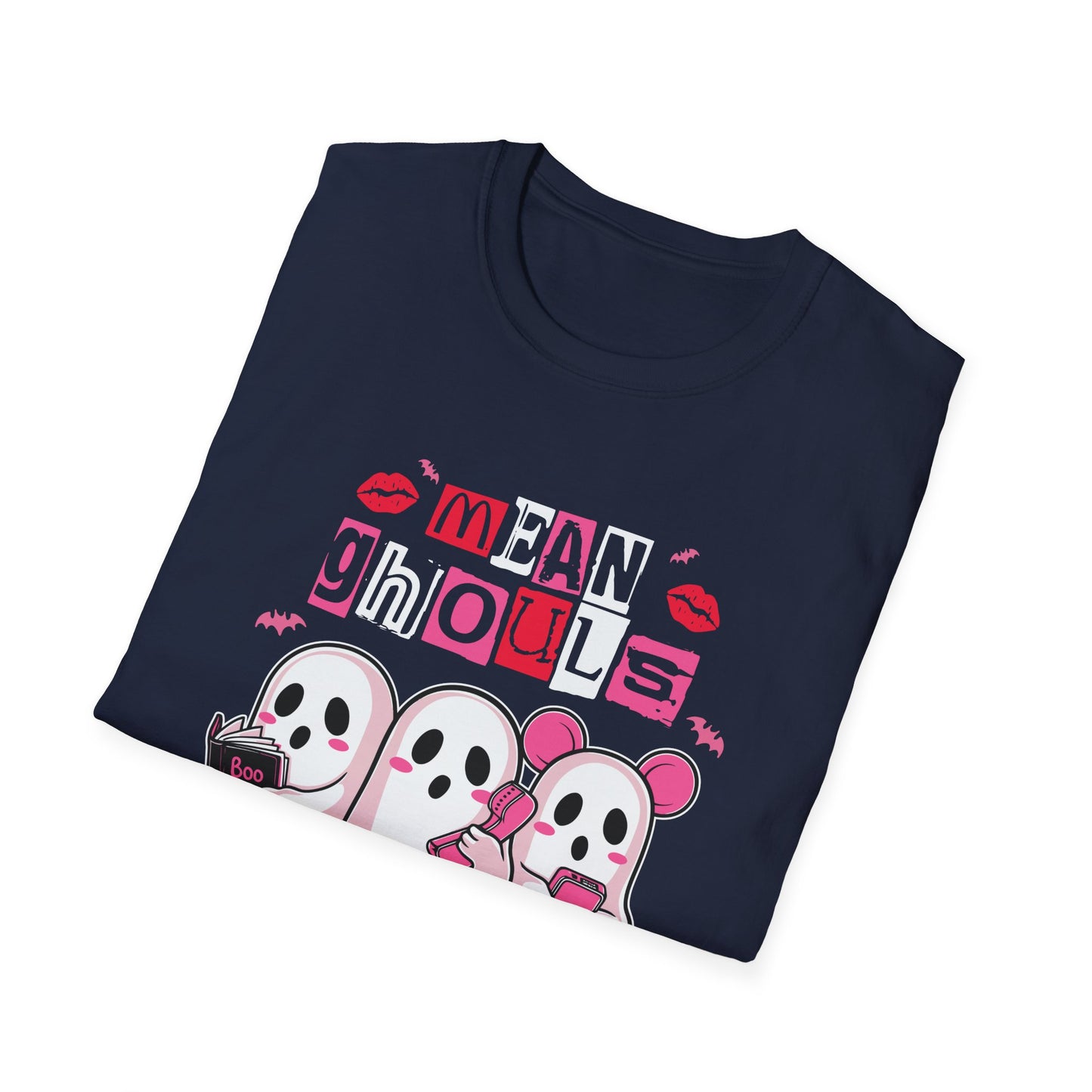 Mean Ghouls Unisex Softstyle T-Shirt - Cute Halloween Tee for Ghost Lovers