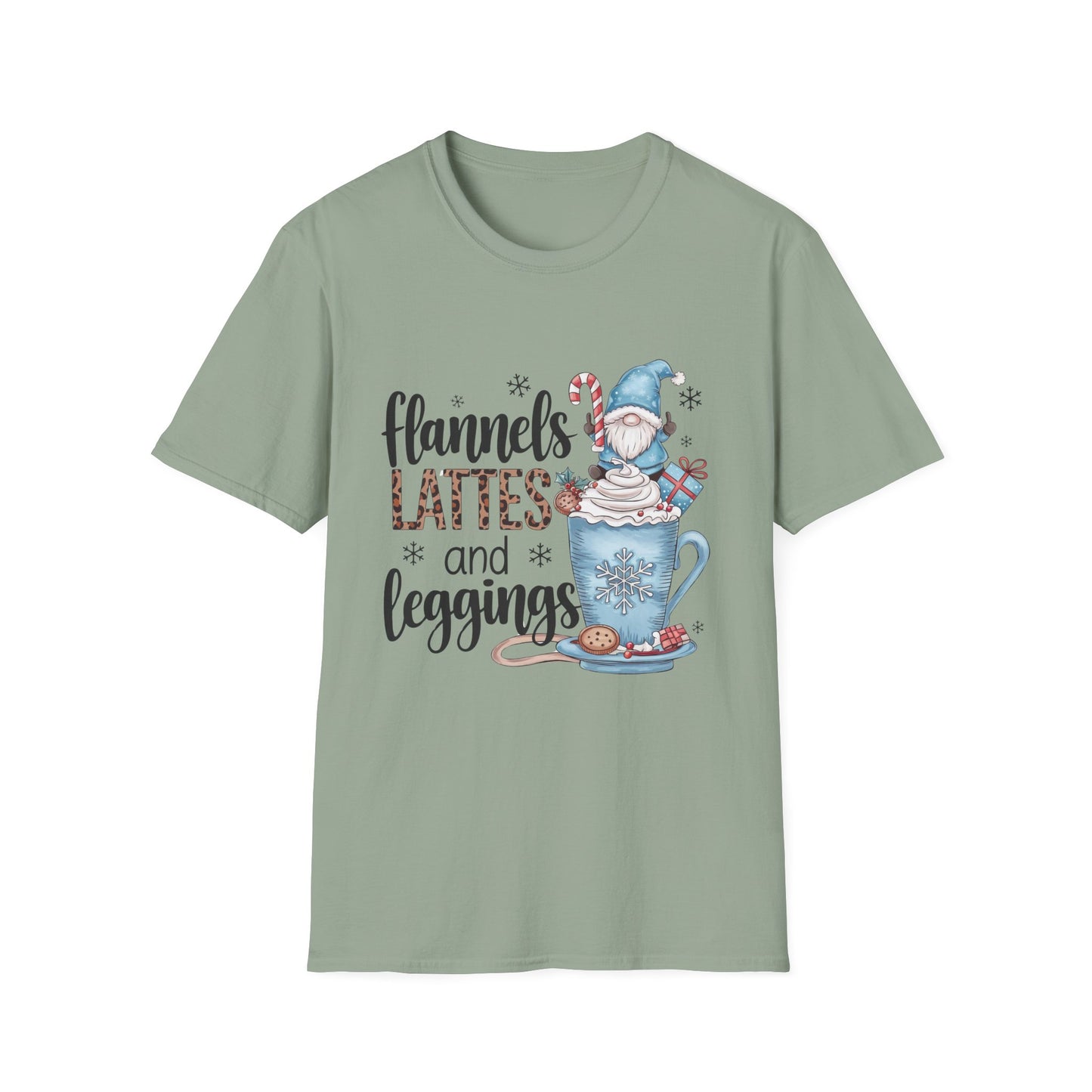 Cozy Flannels, Lattes & Leggings Winter Holiday Unisex T-Shirt