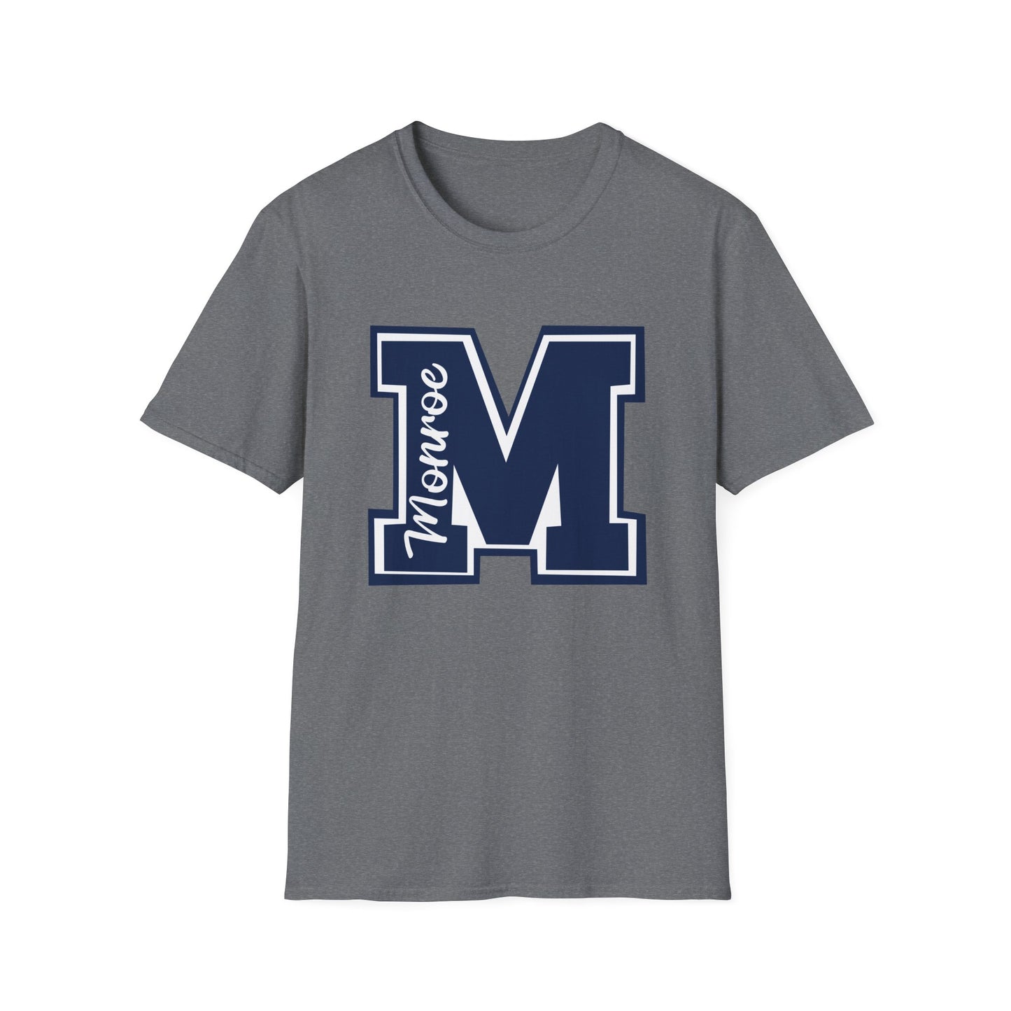 Monroe Spirit M Dark Navy Unisex Softstyle T-Shirt - Casual College Vibe