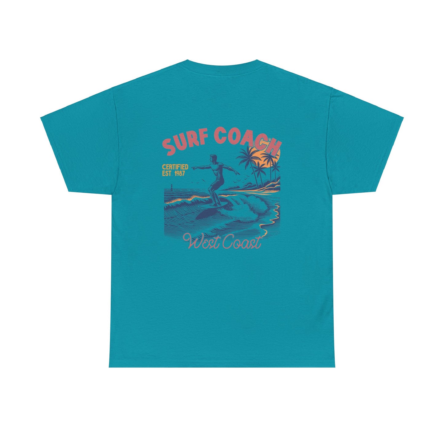 Big Waves Surf Coach Unisex Heavy Cotton Tee