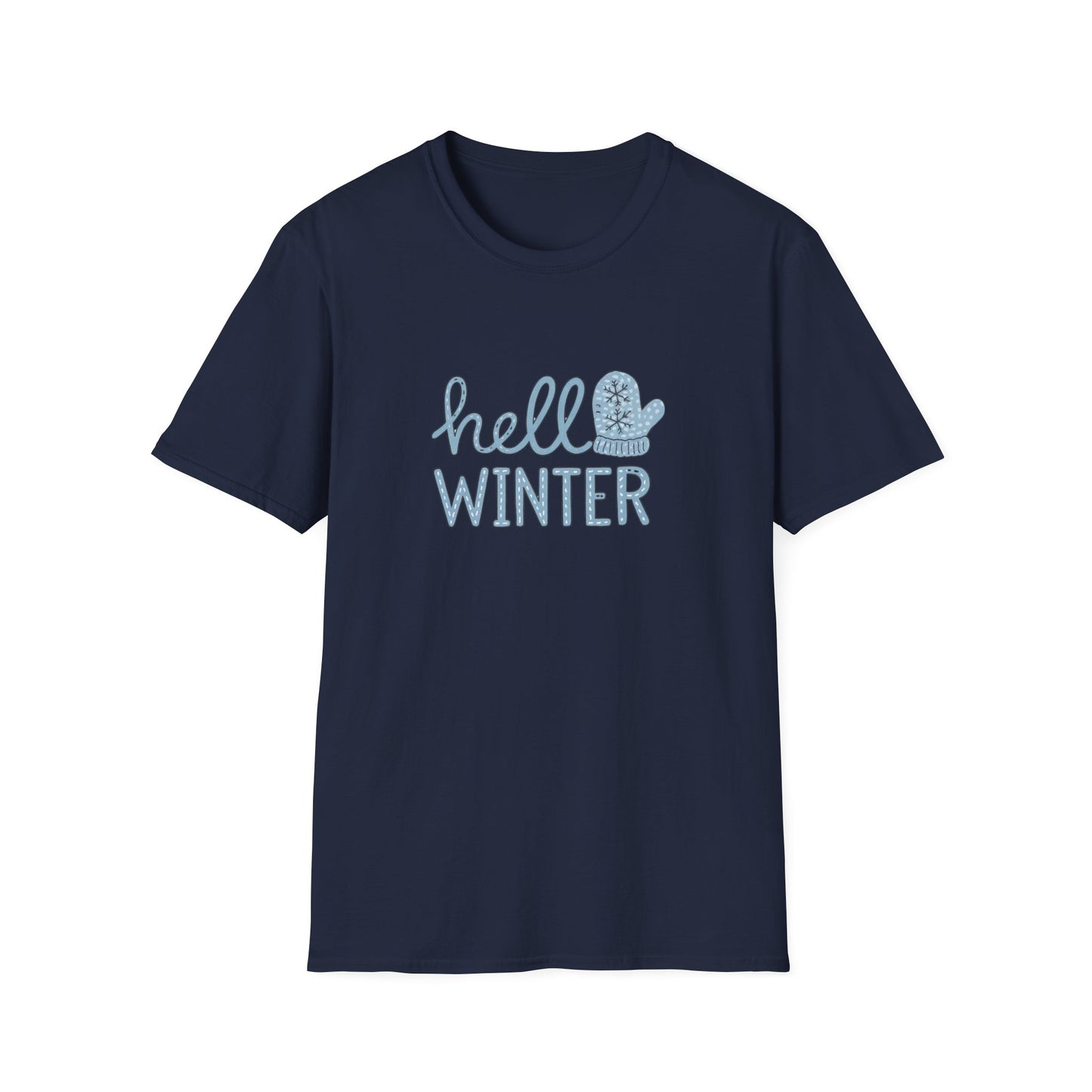 Fun Winter-Themed Unisex T-Shirt - "Hello Winter" Graphic Tee