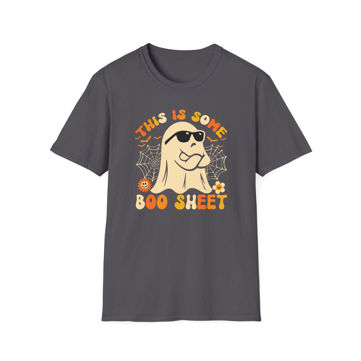 Funny Halloween Unisex Softstyle T-Shirt - "This is Some Boo Sheet"