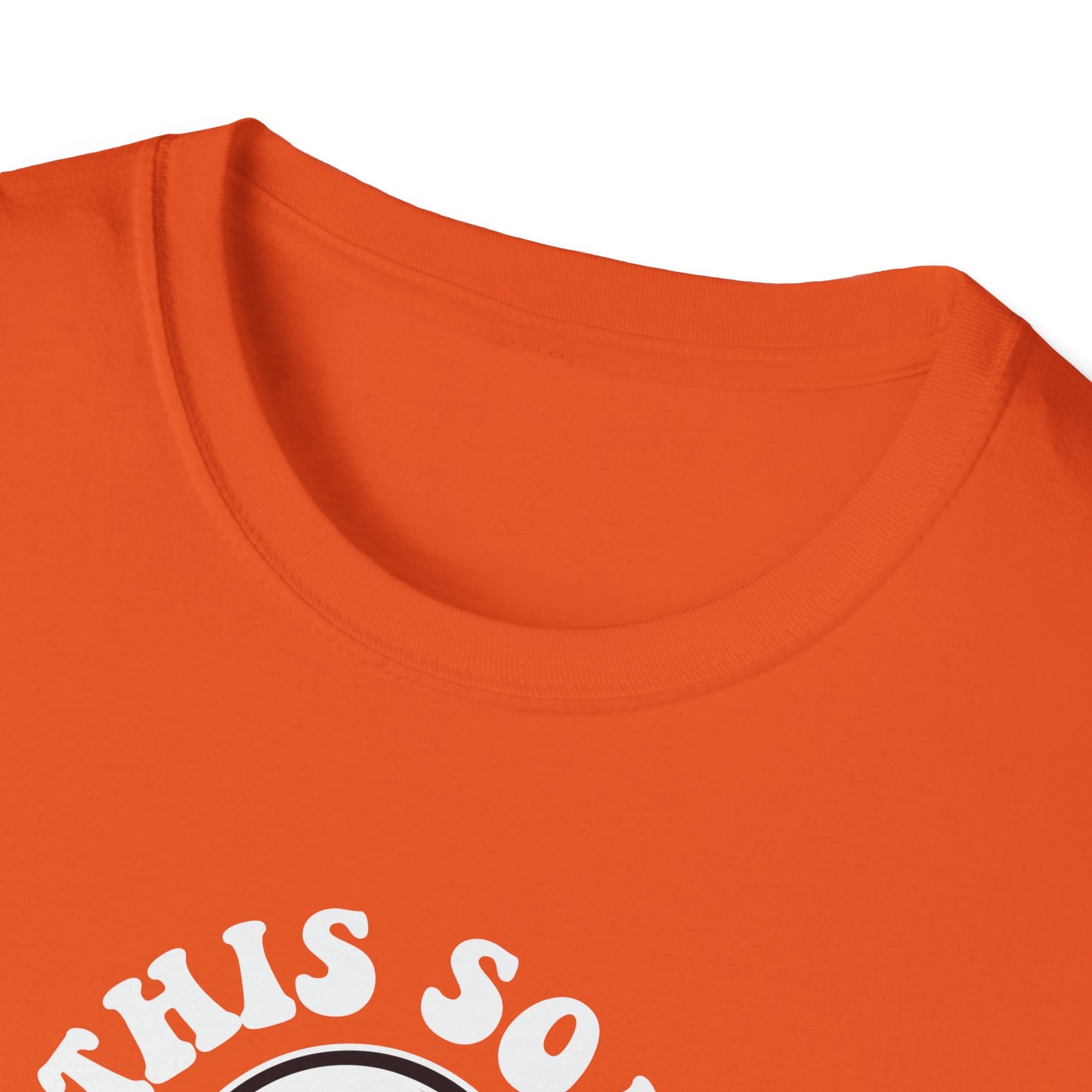 Cool Ghost Sipping Coffee Halloween "Boo Sheet" Unisex Softstyle T-Shirt