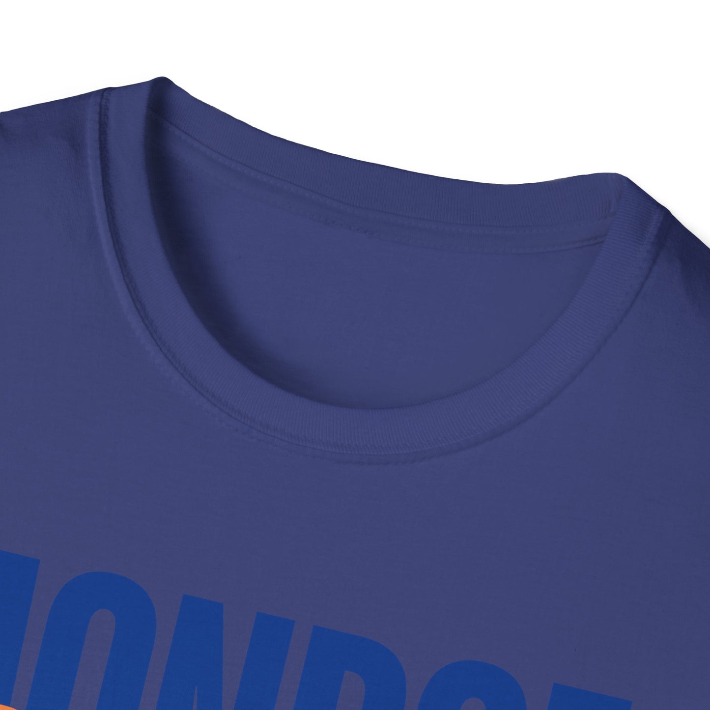 Monroe Monarchs Blue/Orange Jumping Lion Crown Design