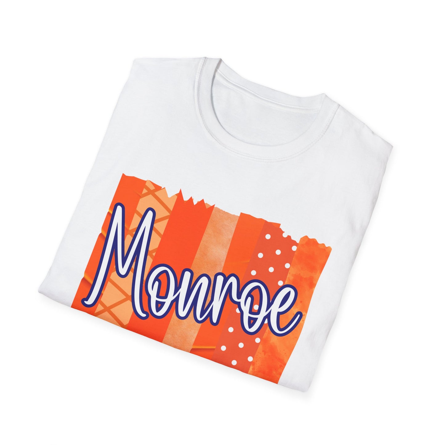 Monroe Patch Orange Unisex Softstyle T-Shirt