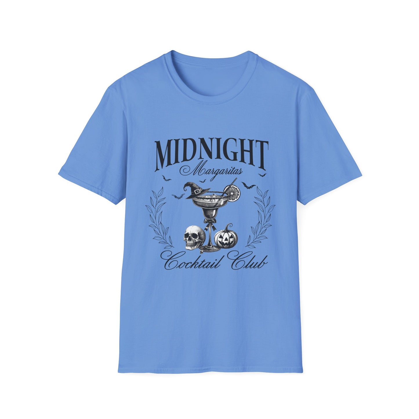 Midnight Margaritas Cocktail Club Unisex Softstyle  Halloween T-Shirt