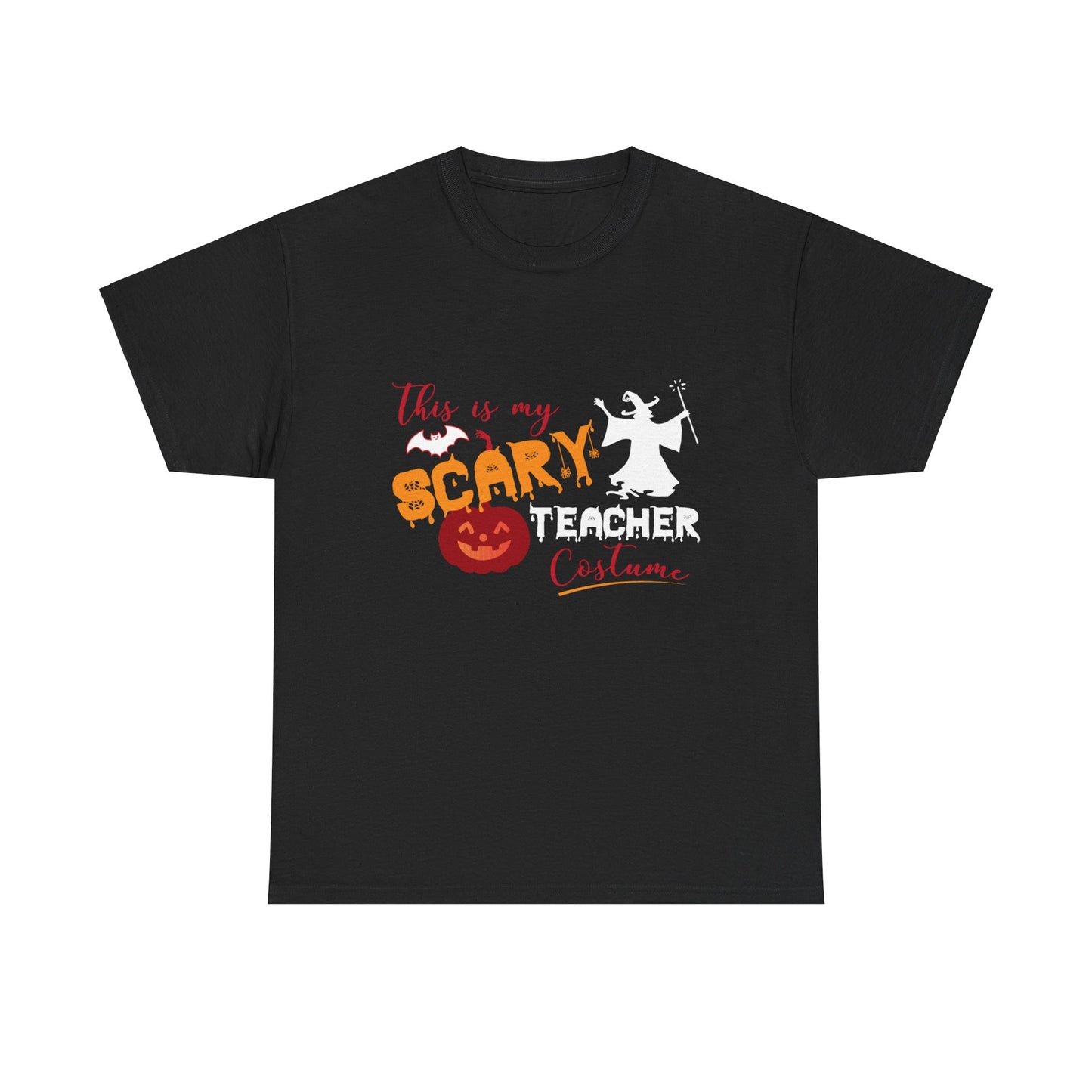 Halloween Teacher Costume Tee - Unisex Heavy Cotton Halloween School Teacher T-Shirt