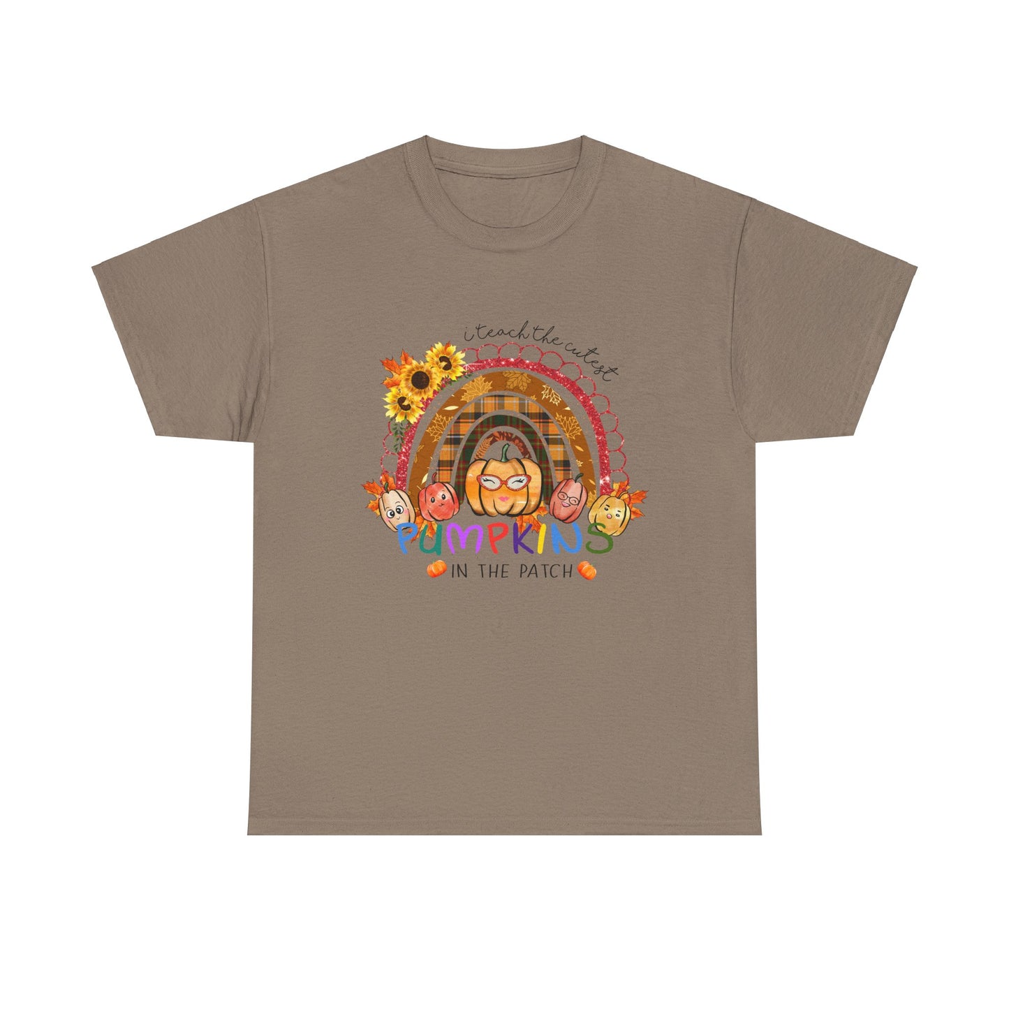 Fall Vibes Unisex Heavy Cotton Tee - 'I teach the Cutest Pumpkins in the Patch' Design