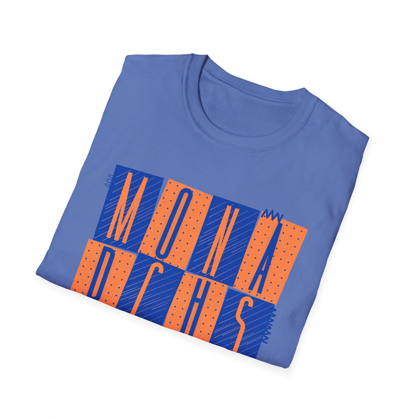 Monarchs Squares Dots Unisex Softstyle T-Shirt - Trendy Graphic Tee for Everyday Wear