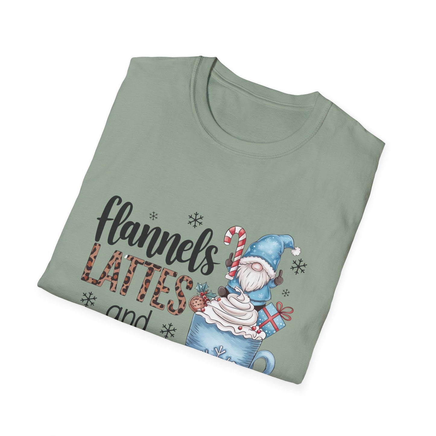 Cozy Flannels, Lattes & Leggings Winter Holiday Unisex T-Shirt