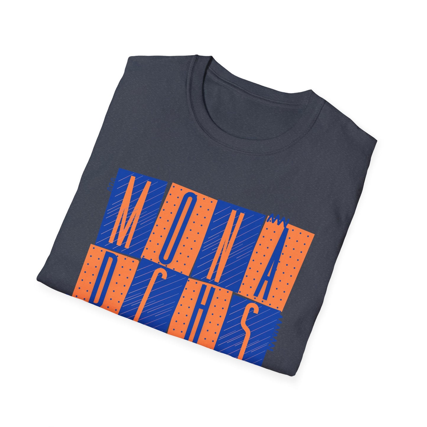 Monarchs Squares Dots Unisex Softstyle T-Shirt - Trendy Graphic Tee for Everyday Wear