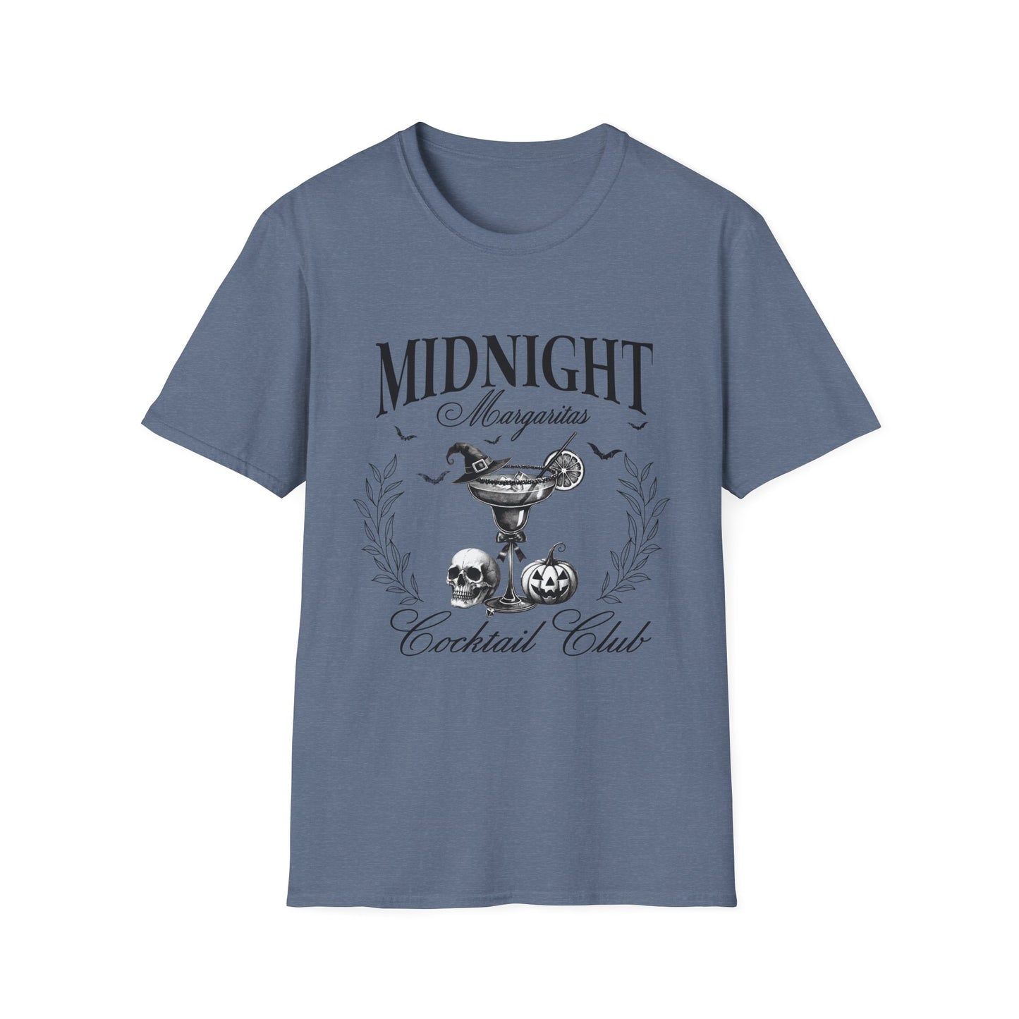 Midnight Margaritas Cocktail Club Unisex Softstyle  Halloween T-Shirt