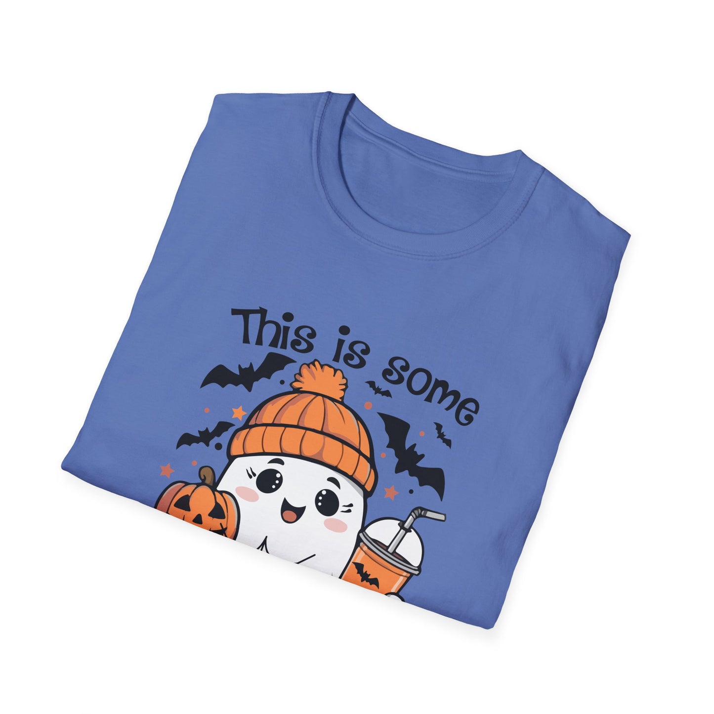 Halloween Cute Ghost Tee - "This is Some Boo Sheet" Unisex Softstyle T-Shirt