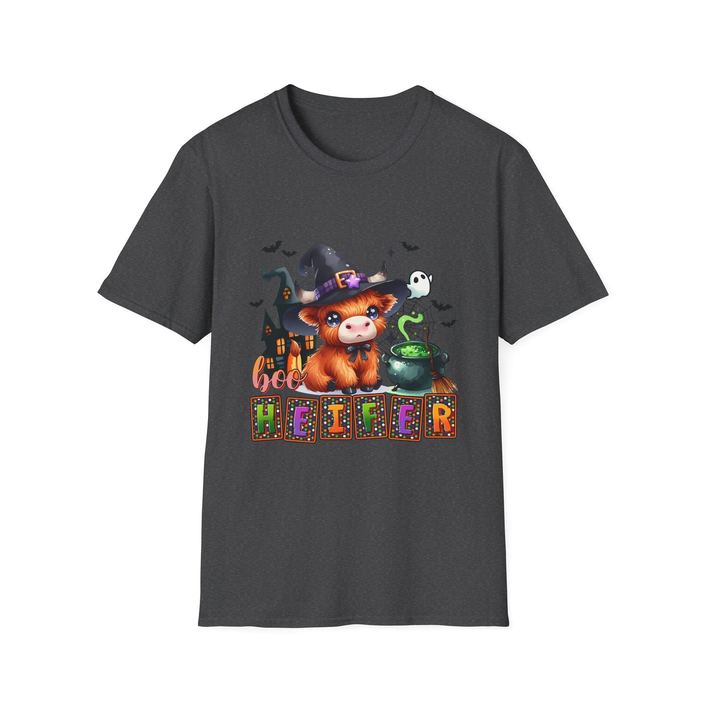 Boo Heifer Cute Halloween Unisex Softstyle T-Shirt