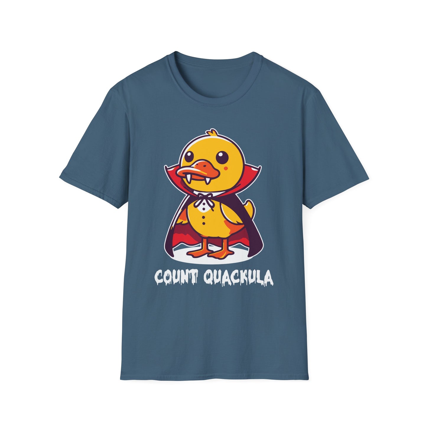 Count Quackula Unisex Softstyle T-Shirt - Fun Halloween Graphic Tee