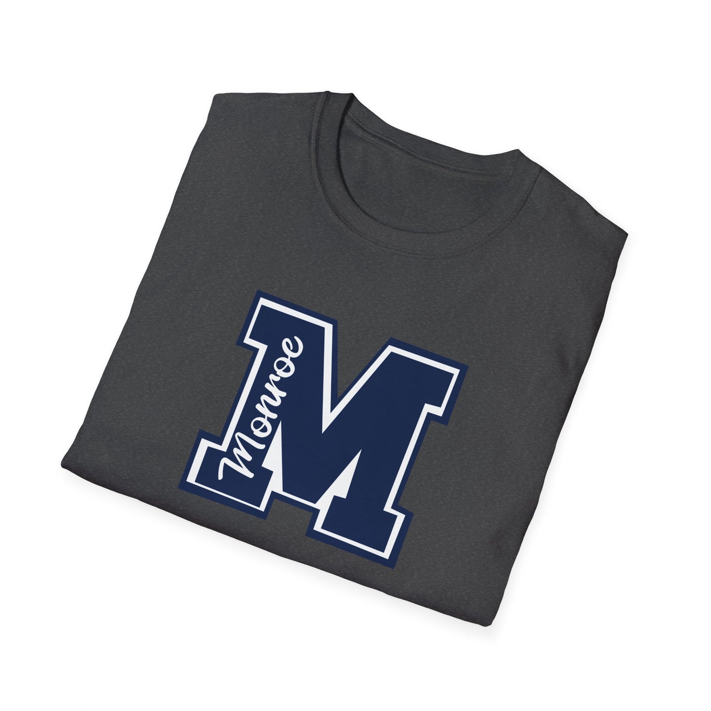 Monroe Spirit M Dark Navy Unisex Softstyle T-Shirt - Casual College Vibe