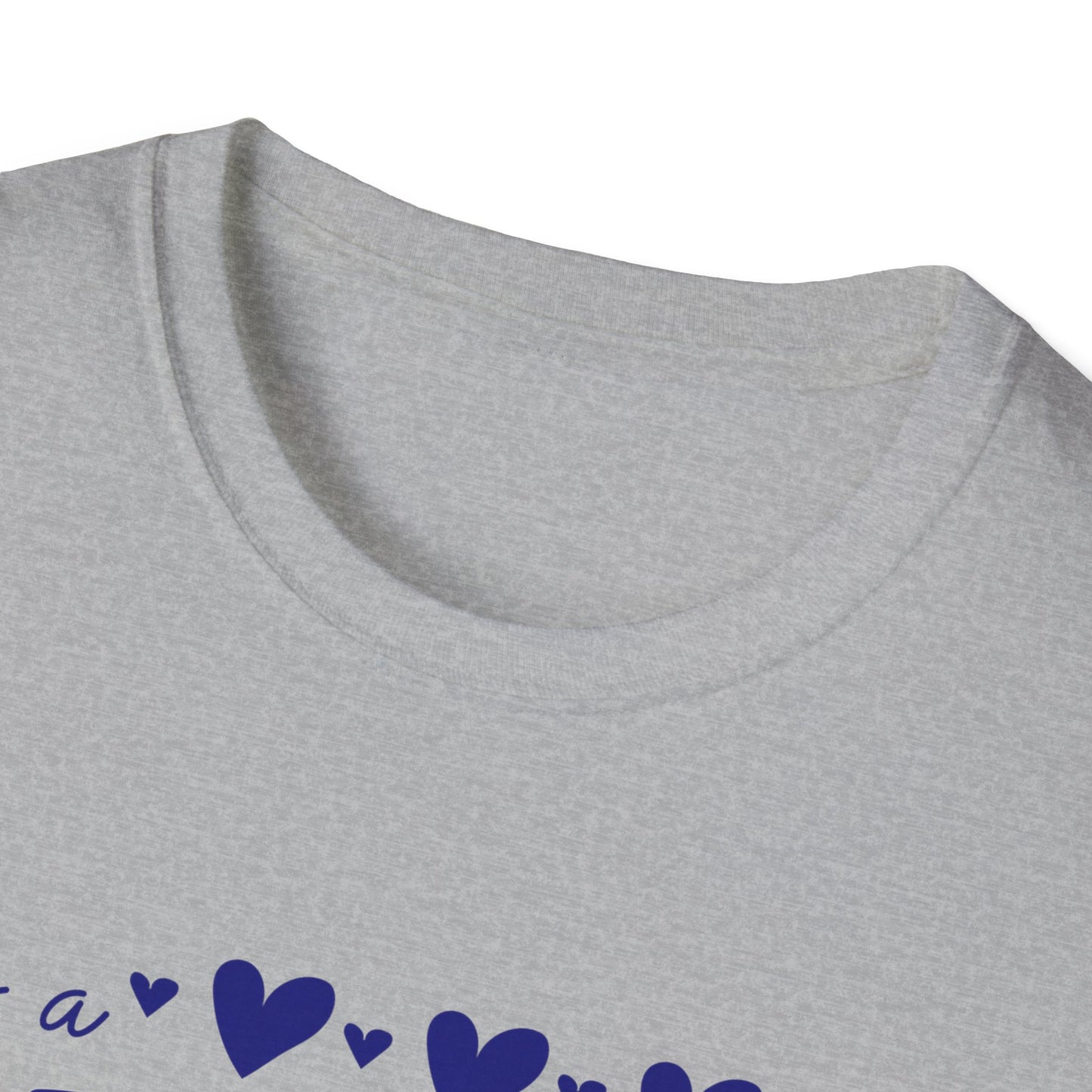 "It's a Great Day to Be a Monarch" Blue Lettering Unisex Softstyle T-Shirt - Fun & Cheerful Graphic Tee